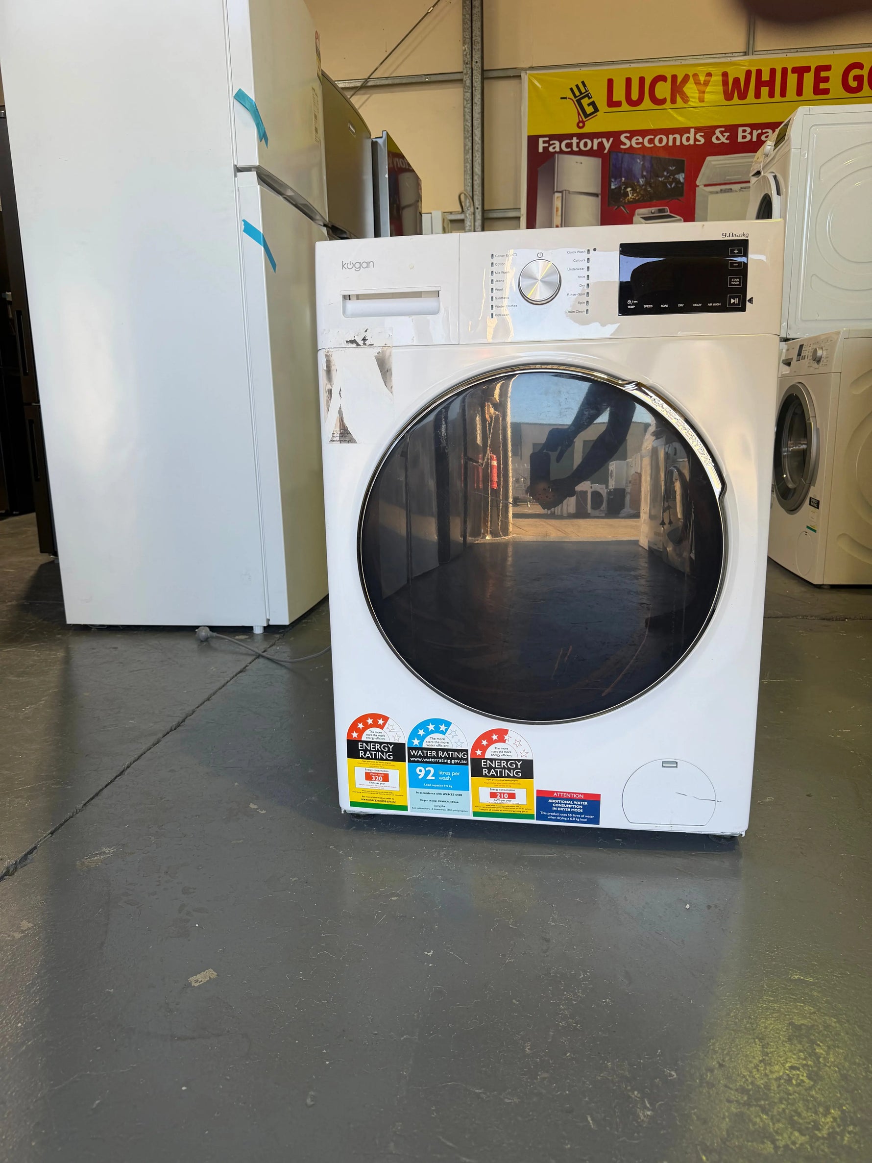 Refurbished Kogan 9kg Front Load – Only Washer KAWWASH9D6A | BRISBANE