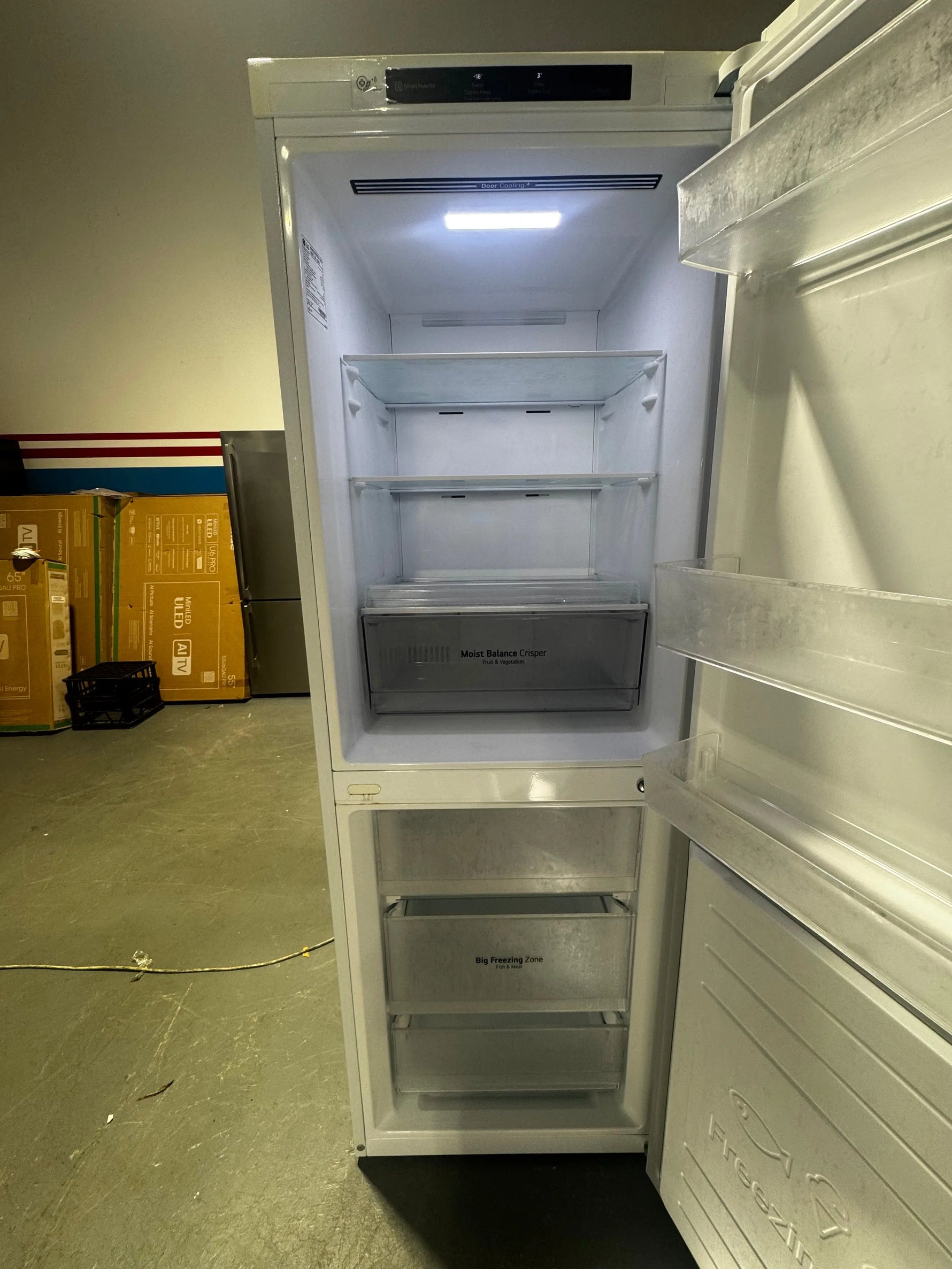 Refurbished LG 306L Bottom Mount Fridge – White Finish – Model GB-335WL | PERTH