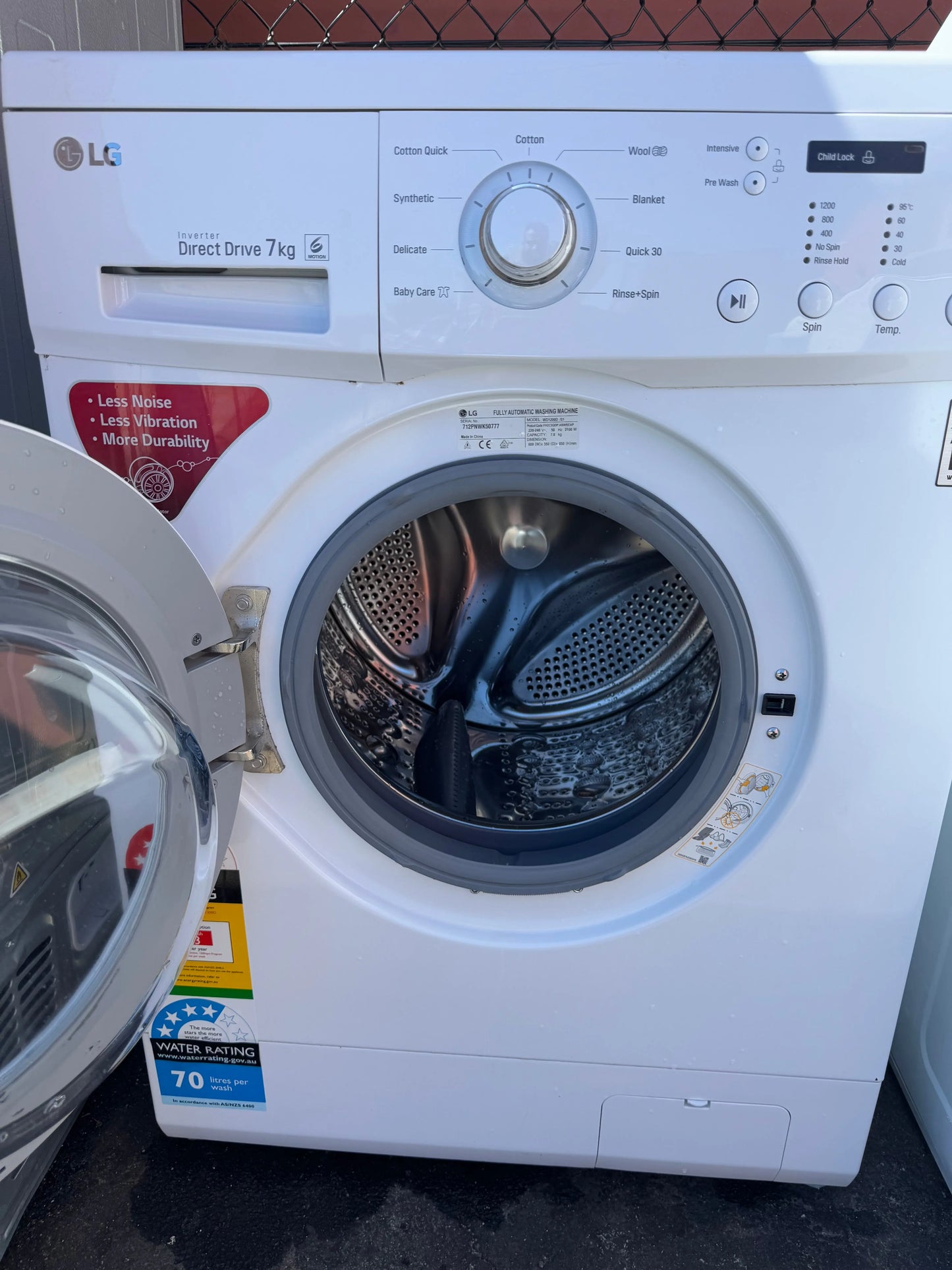 Refurbished LG 7kg washing machine | PERTH