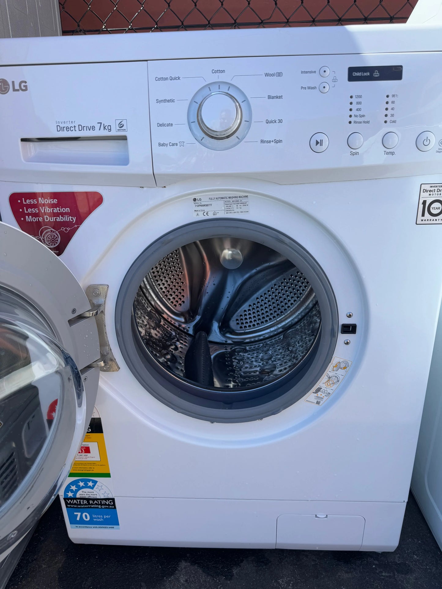 Refurbished LG 7kg washing machine | PERTH