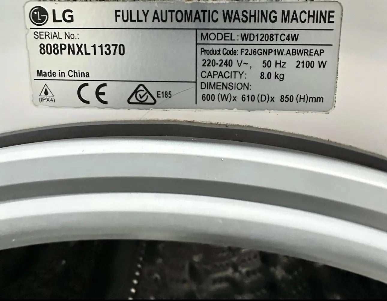 Refurbished LG 8kg Front Load Washing Machine | ADELAIDE