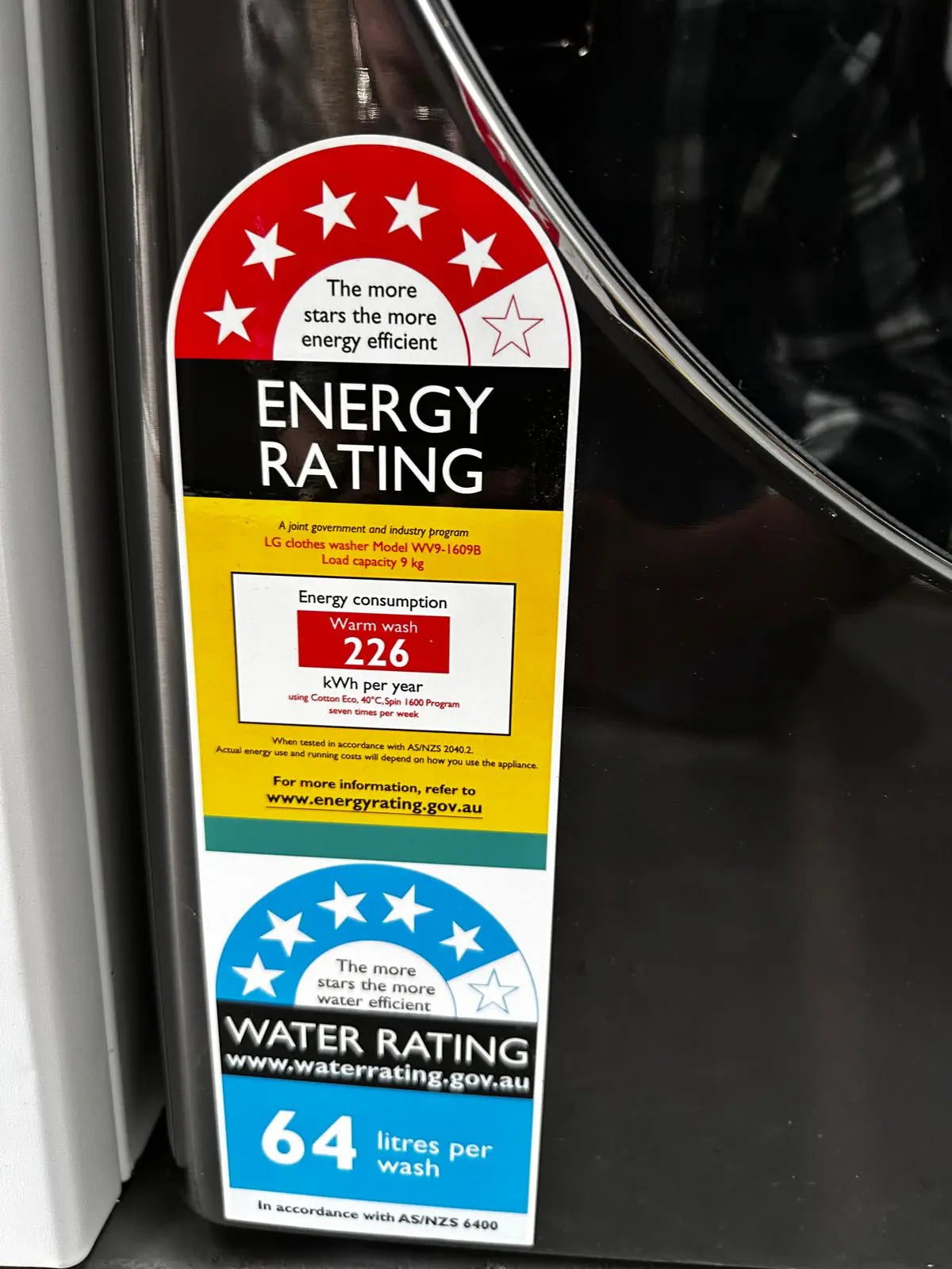 Refurbished LG 9kg Front Load Washer WV9-1609B | ADELAIDE