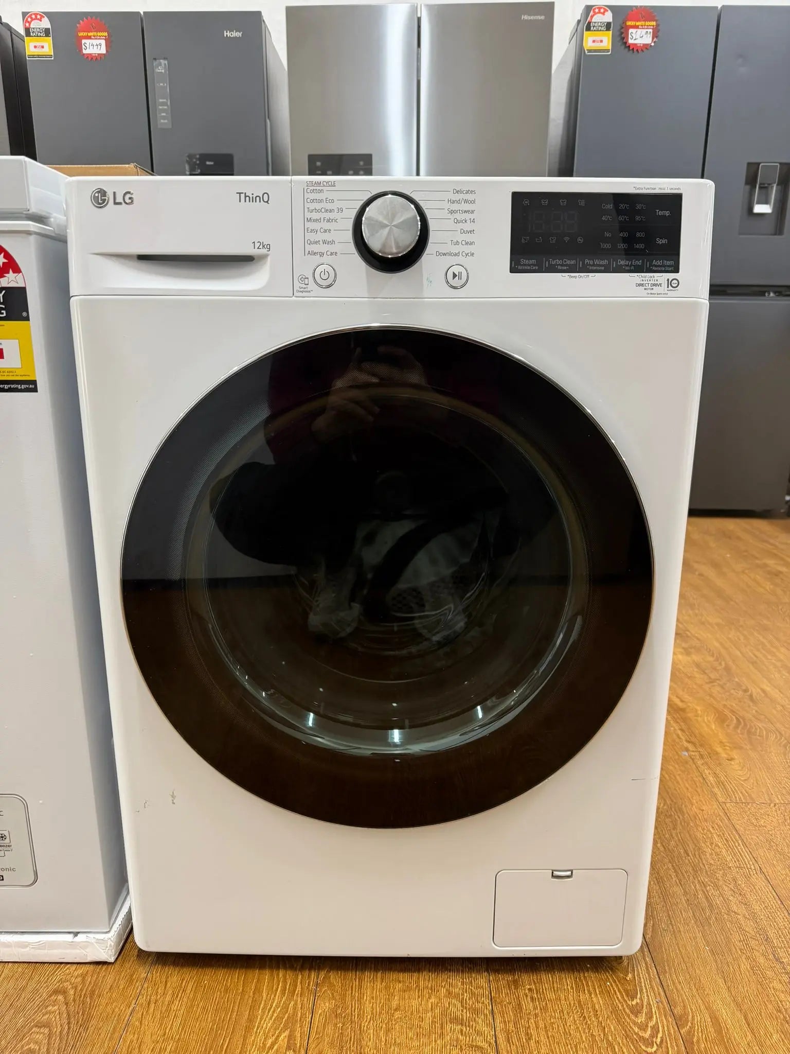 Refurbished LG WV9-1412W 12kg Front Load Washing Machine | RESERVOIR