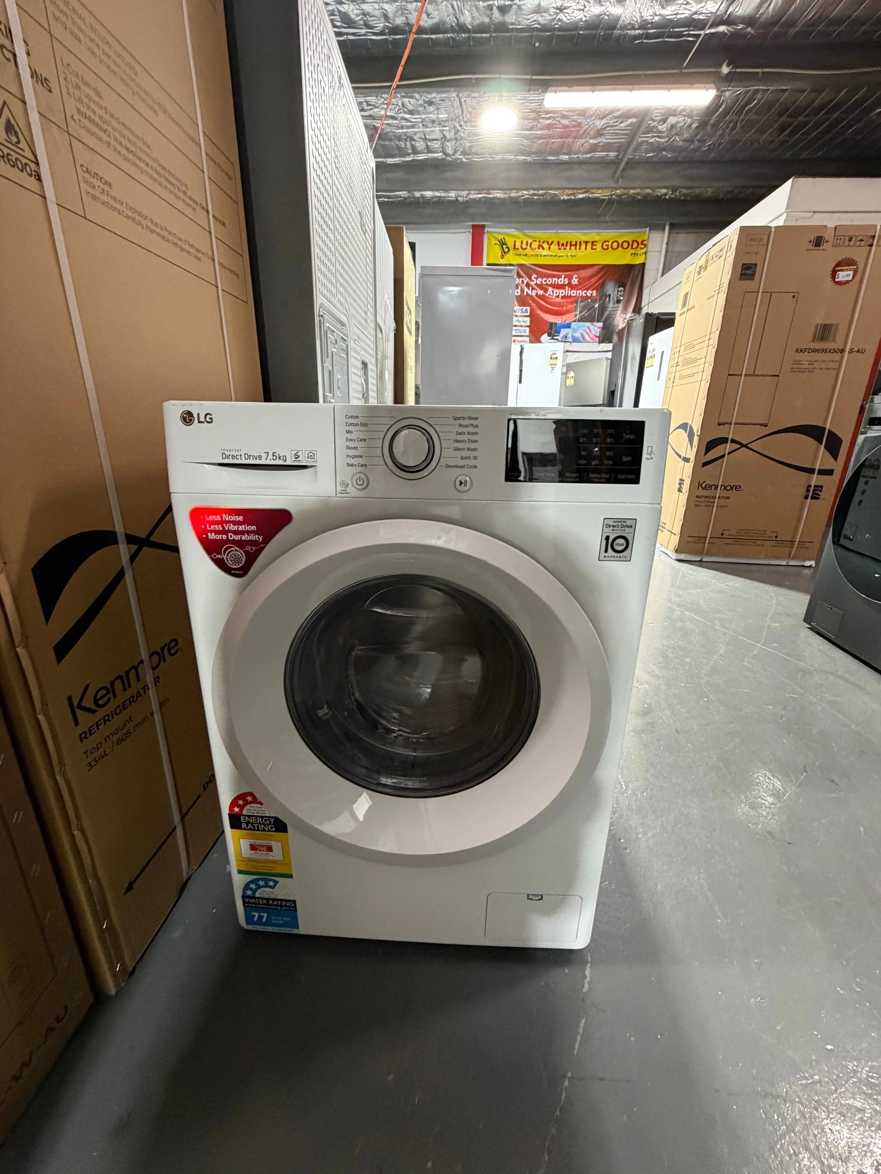 Refurbished Lg 7.5 kg front loader washer