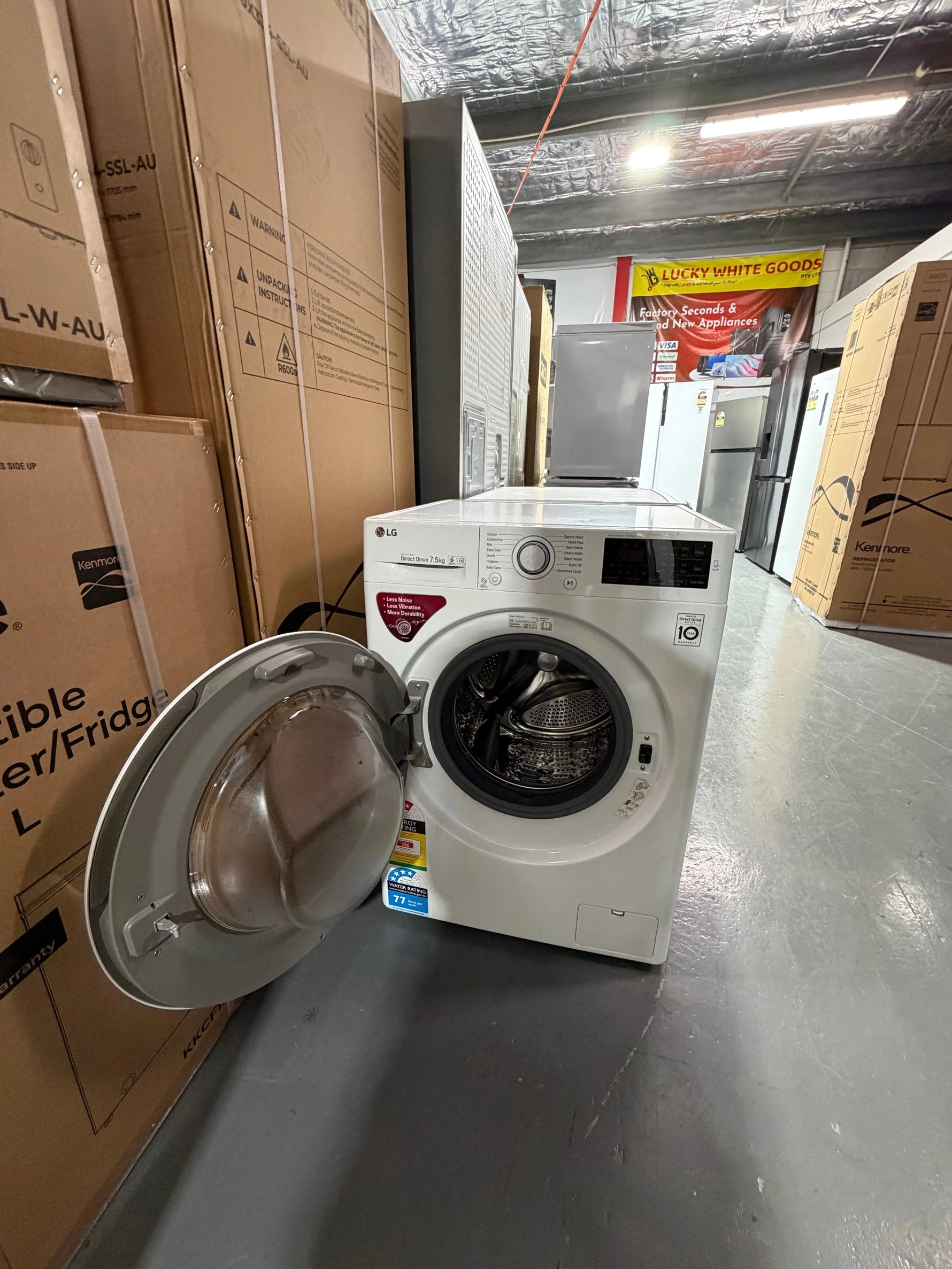 Refurbished Lg 7.5 kg front loader washer