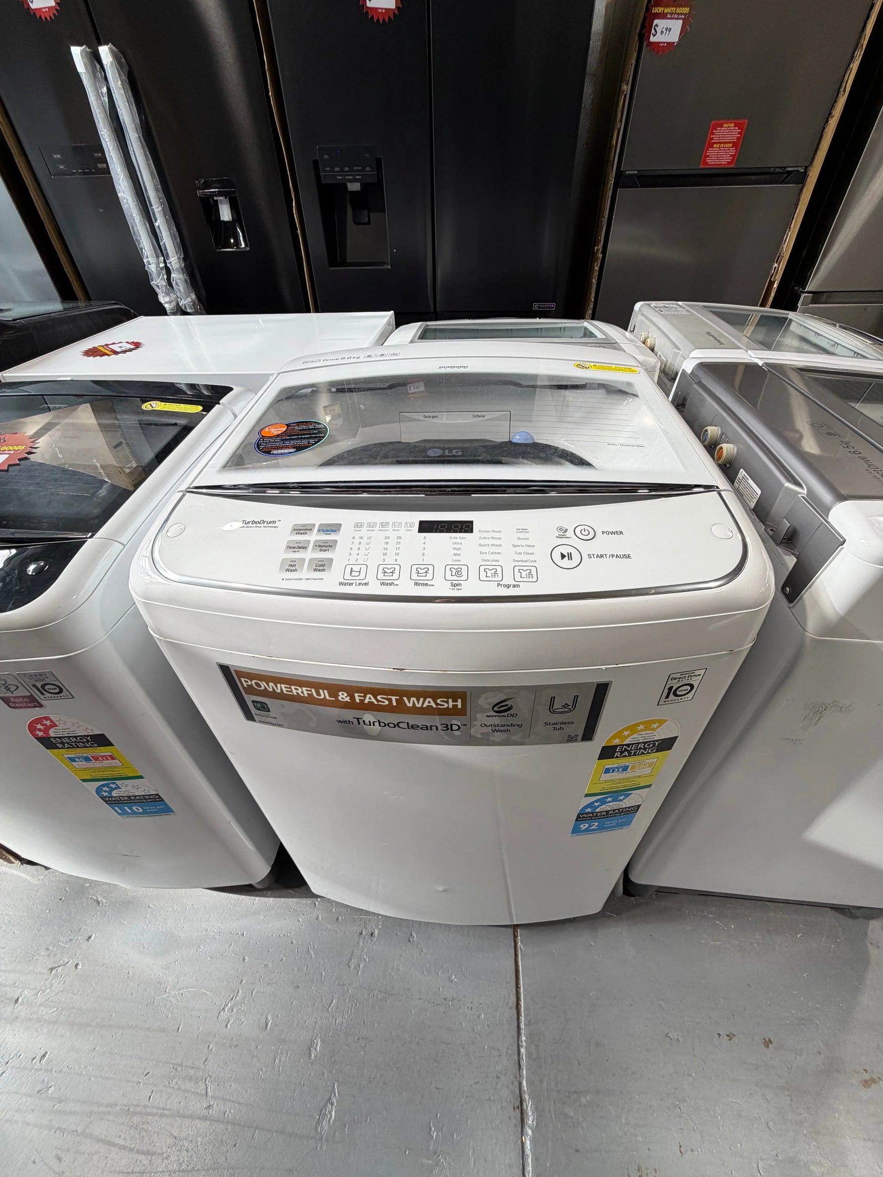 Refurbished Lg 9 kg Top loader washer
