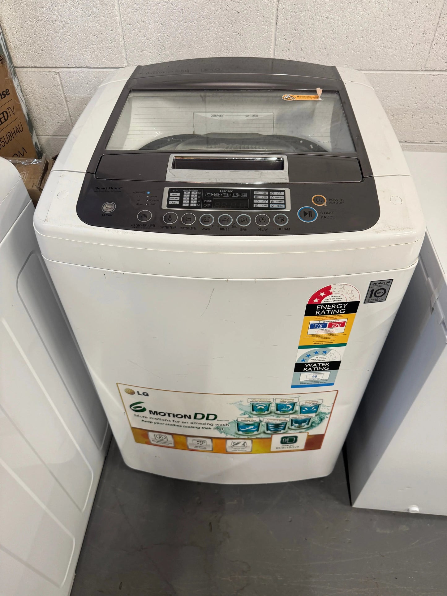Refurbished Lg 9.5 kg top loader washer | SYDNEY