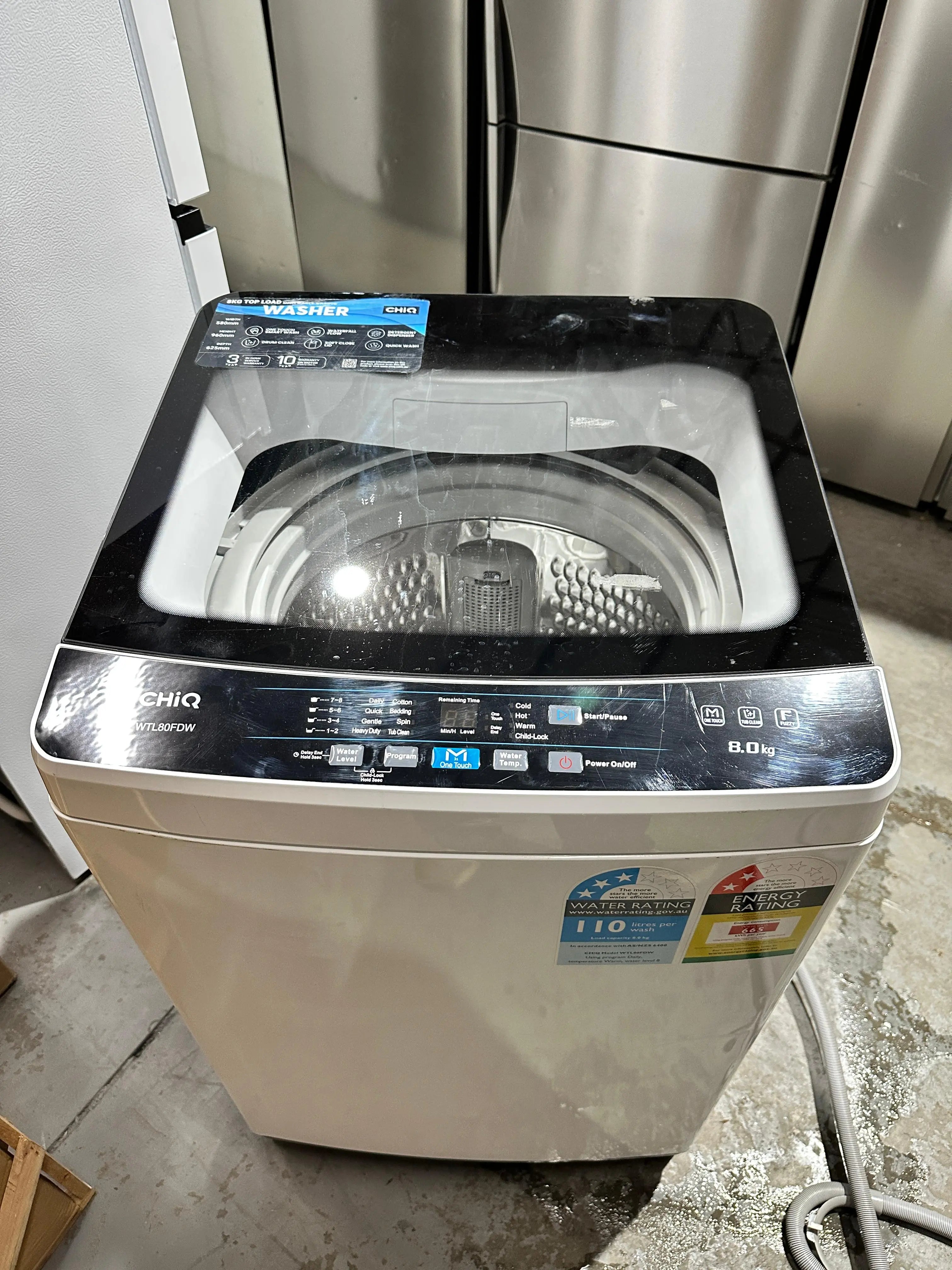 Refurbished Reliable CHiQ 8kg Top Load Washing Machine | ADELAIDE