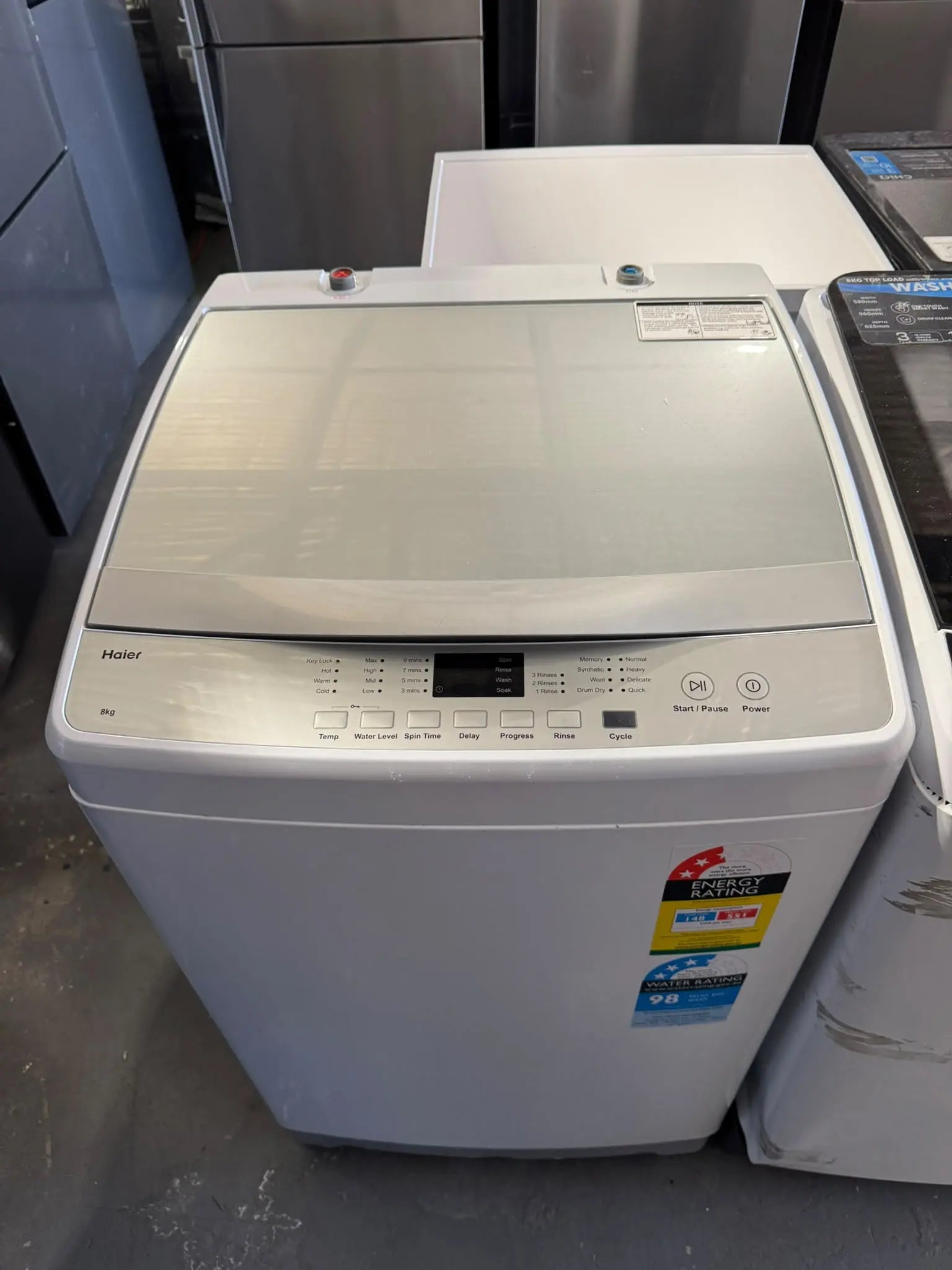 Refurbished Reliable Haier 8kg Top Load Washing Machine | PERTH