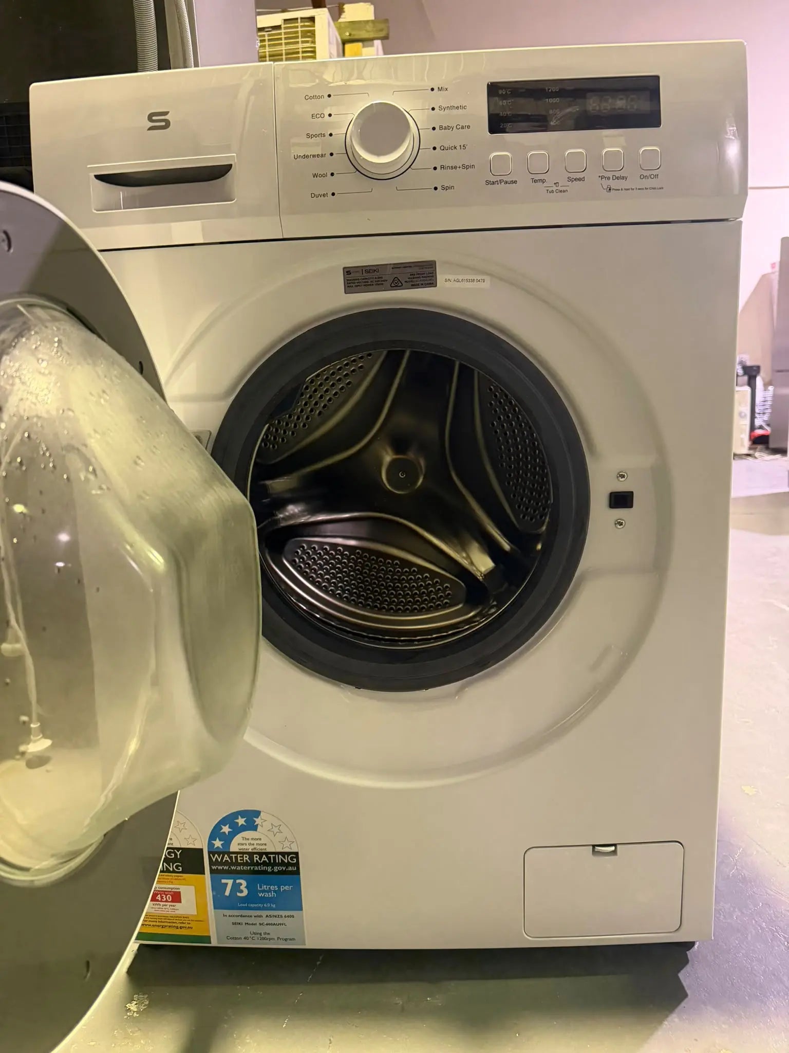 Refurbished SEIKI 7.5kg Front Load Washing Machine | BRISBANE