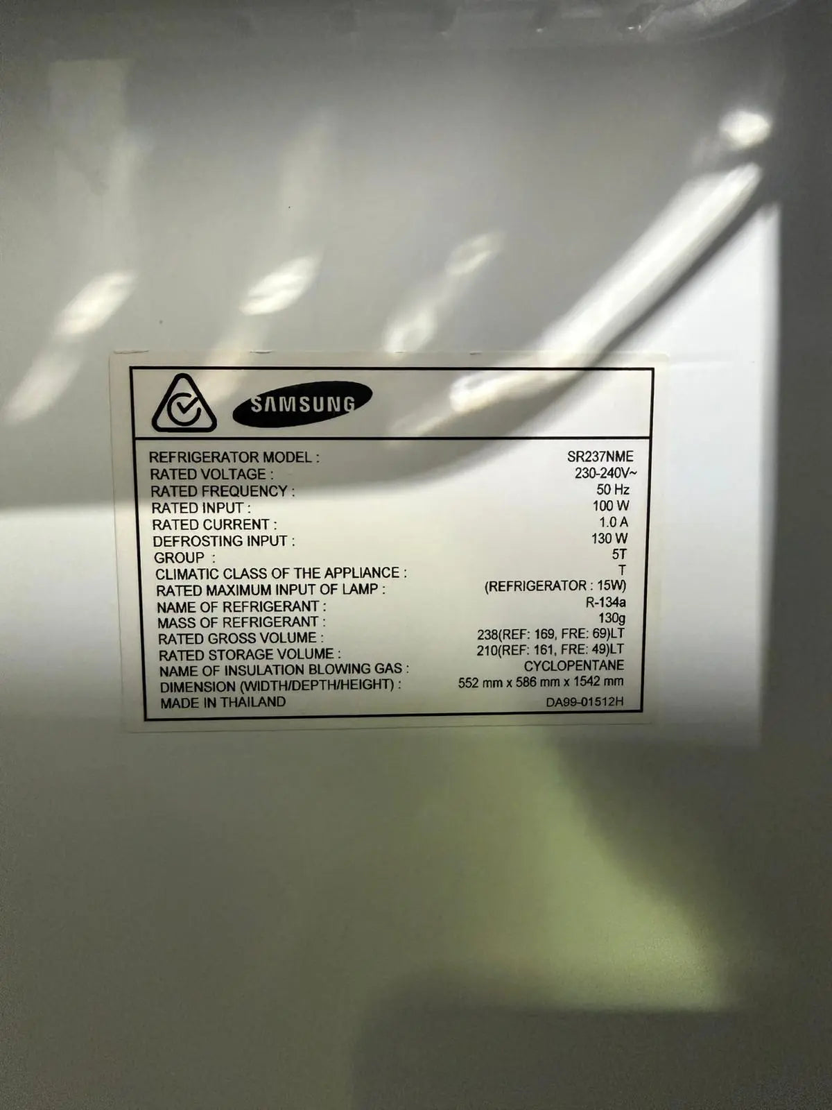 Refurbished Samsung 238L Top Mount Fridge Freezer | BRISBANE