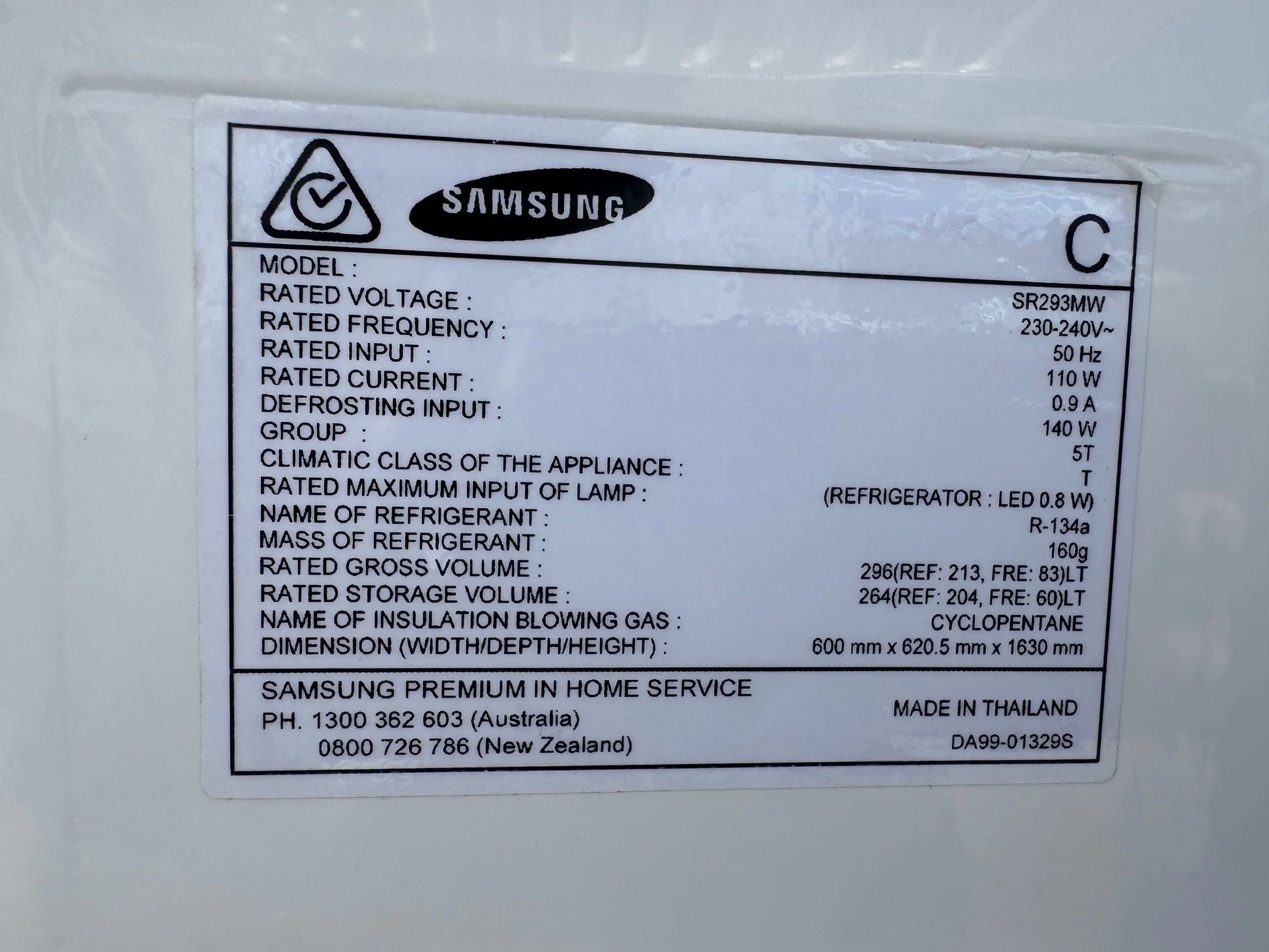 Refurbished Samsung 296 LITRES fridge freezer | SYDNEY