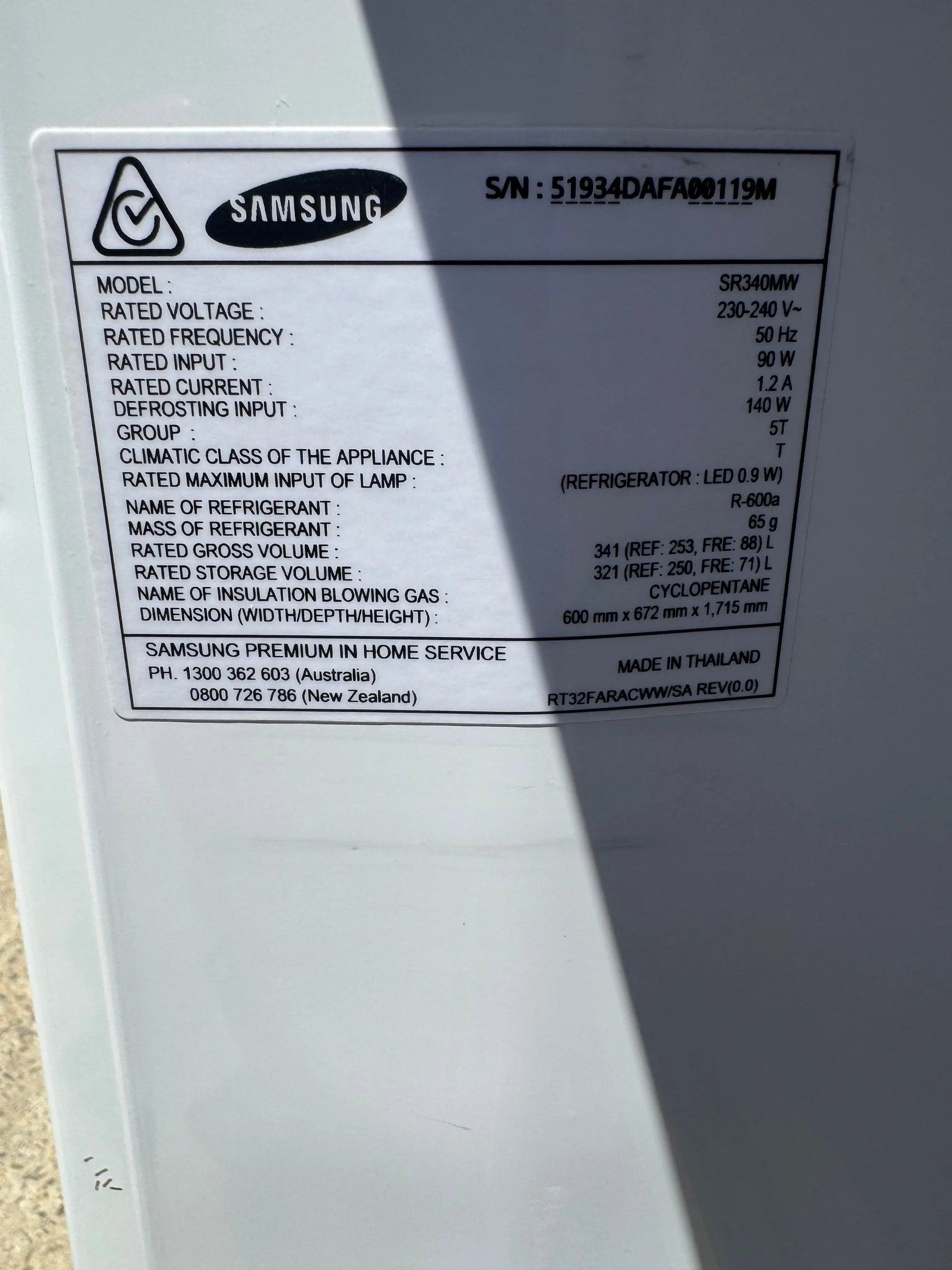 Refurbished Samsung 340 Litres fridge Freezer | Lucky white goods