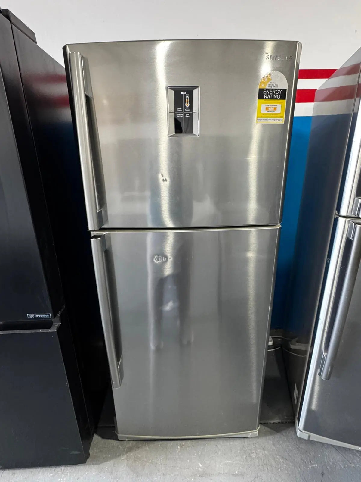 Refurbished Samsung 431L Top Mount Fridge Freezer – Stainless Steel | PERTH