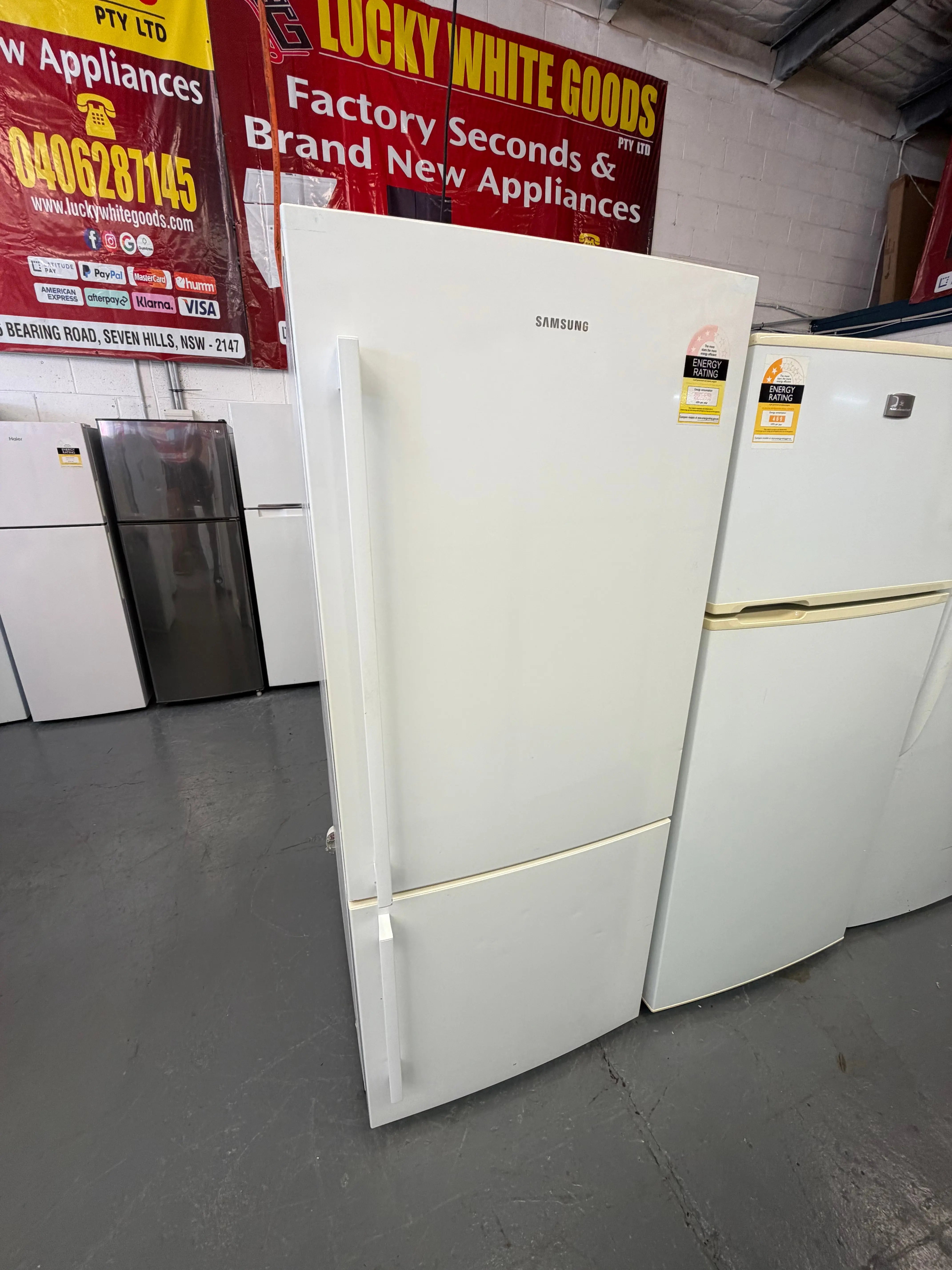 Refurbished Samsung 450 ltr bottom mount fridge freezer