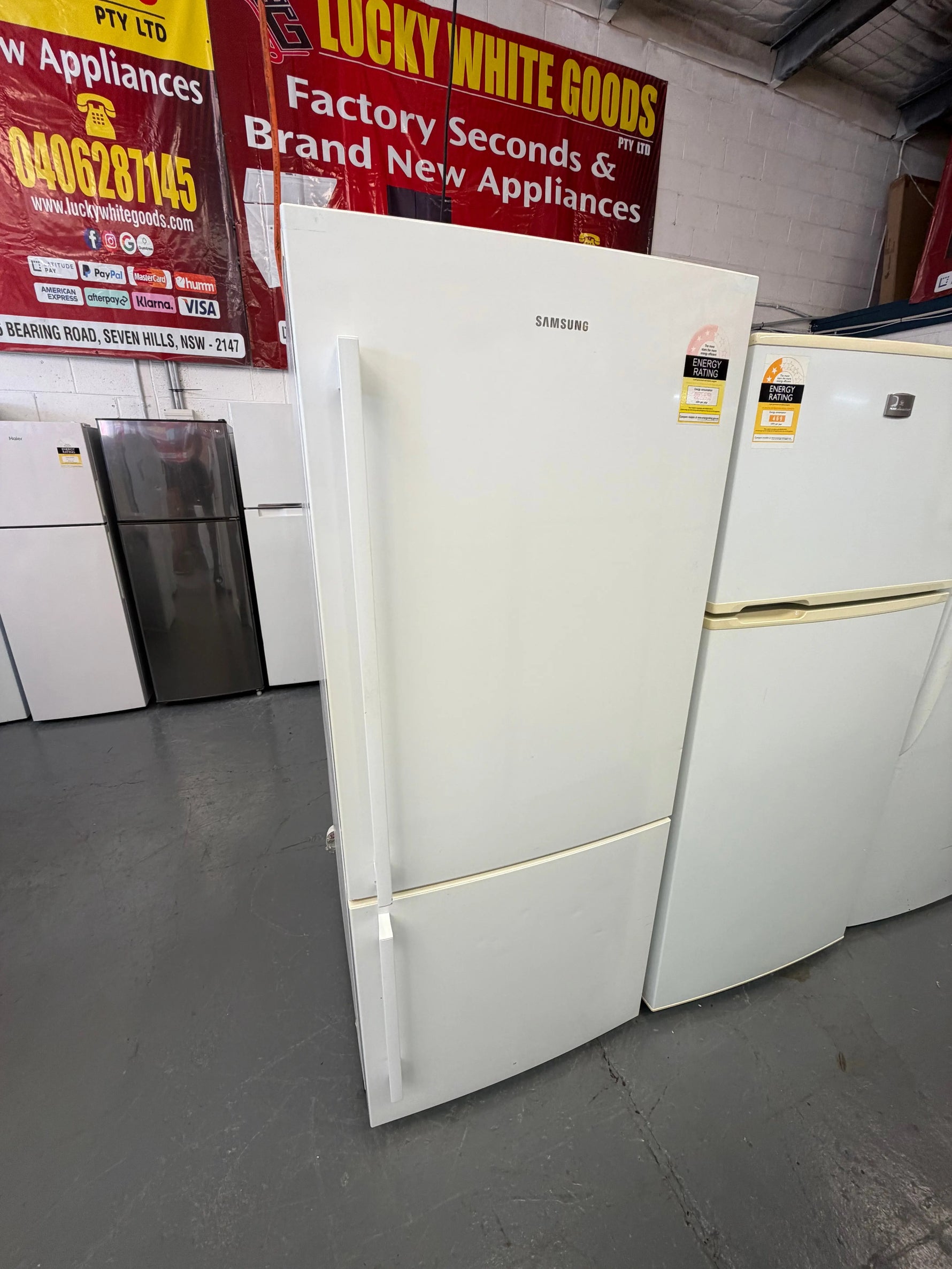 Refurbished Samsung 450 ltr bottom mount fridge freezer