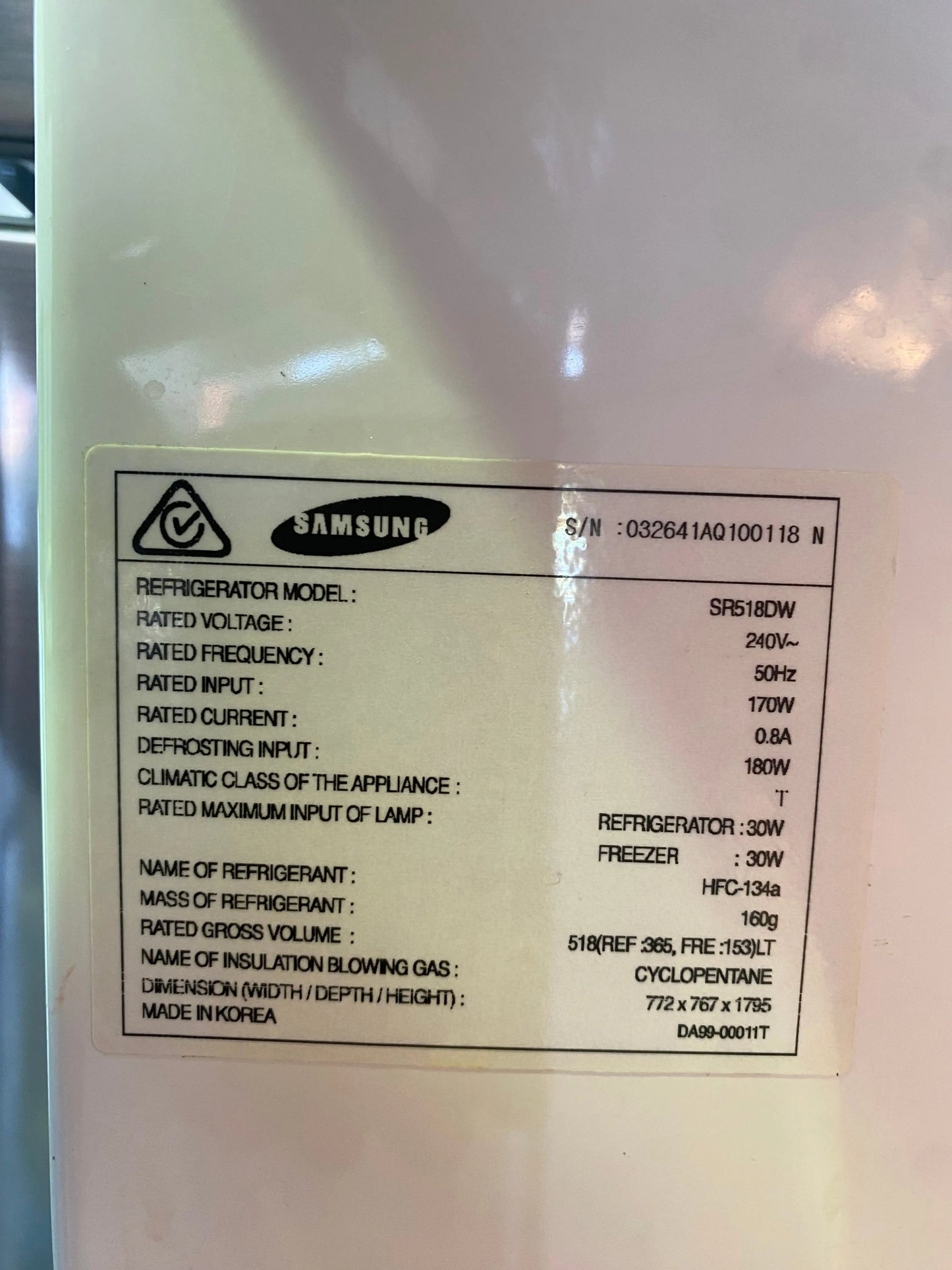 Refurbished Samsung 518 Litres Fridge Freezer | PERTH