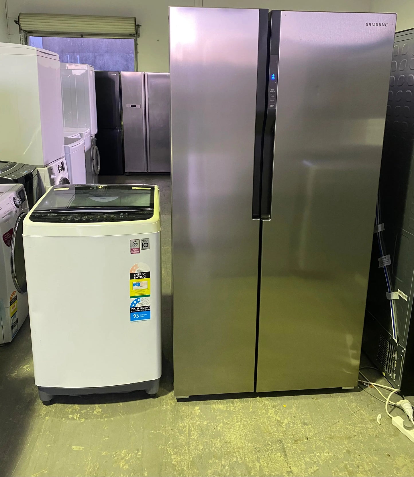 Refurbished Samsung 583 Litres Fridge Freezer and LG 6.5 kg Washing Machine | PERTH