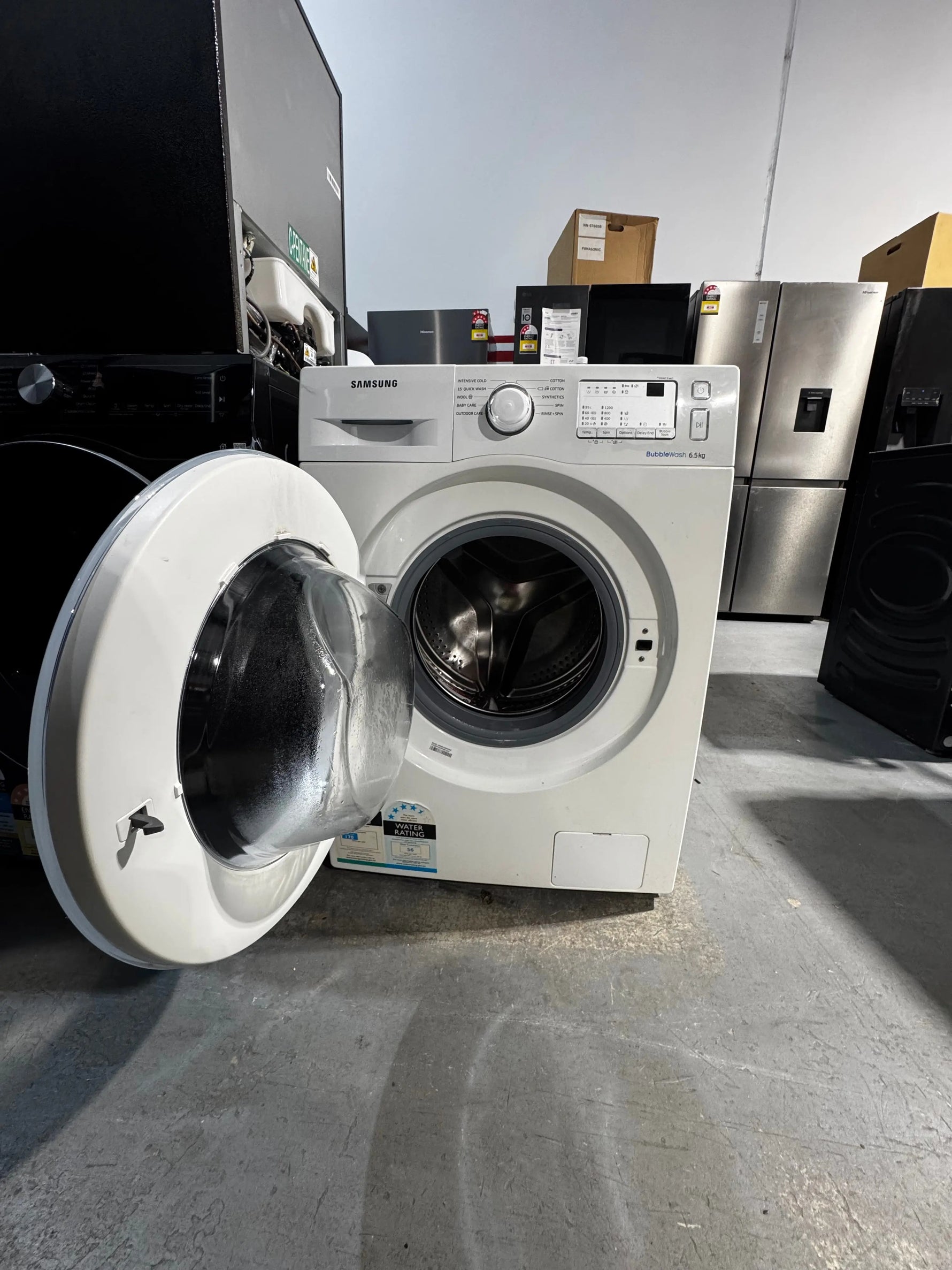 Refurbished Samsung 6.5kg Front Load Washing Machine – BubbleWash Technology | WW65J3263IW | PERTH
