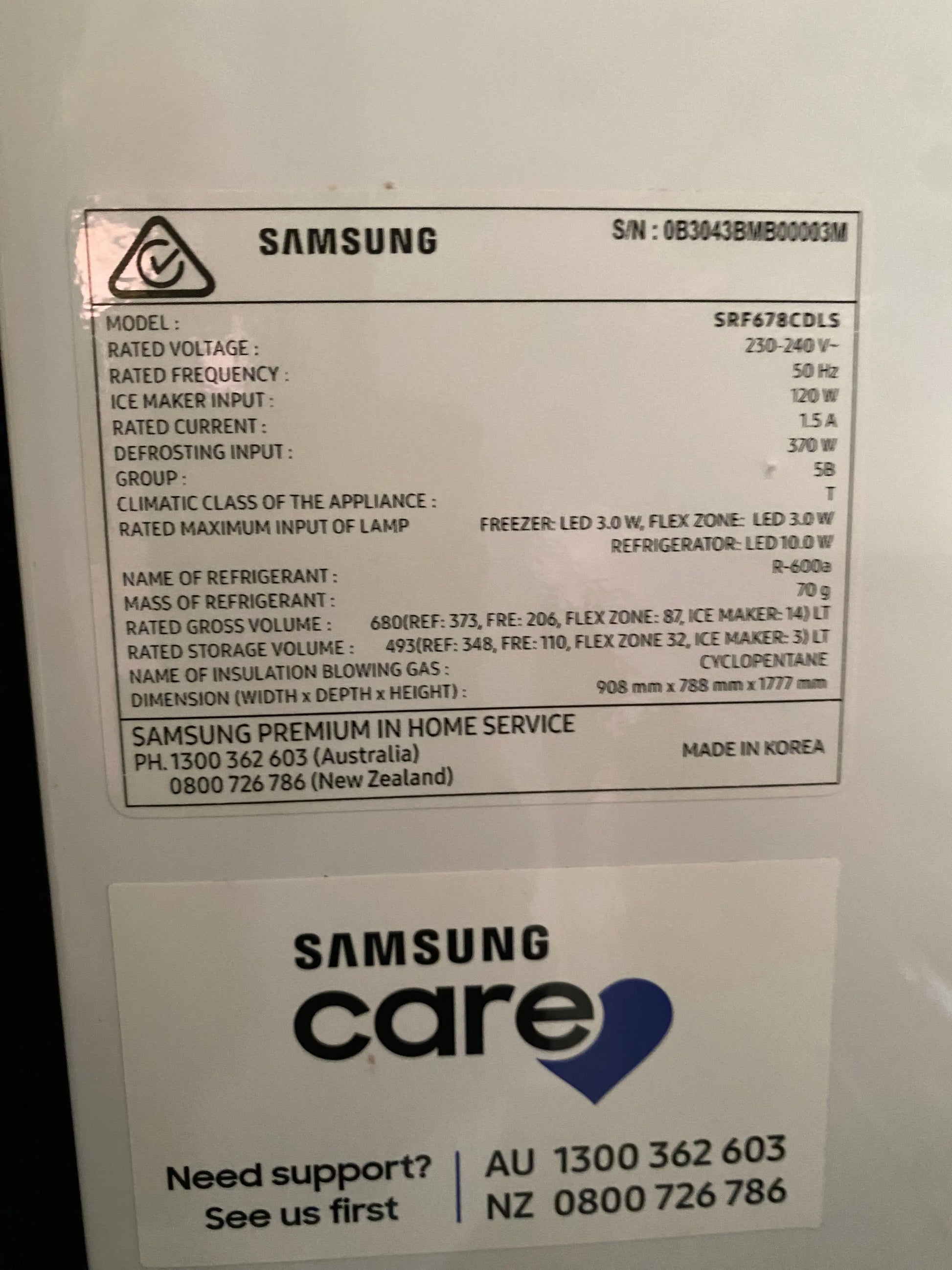 Refurbished Samsung 680 Litres Fridge Freezer | PERTH