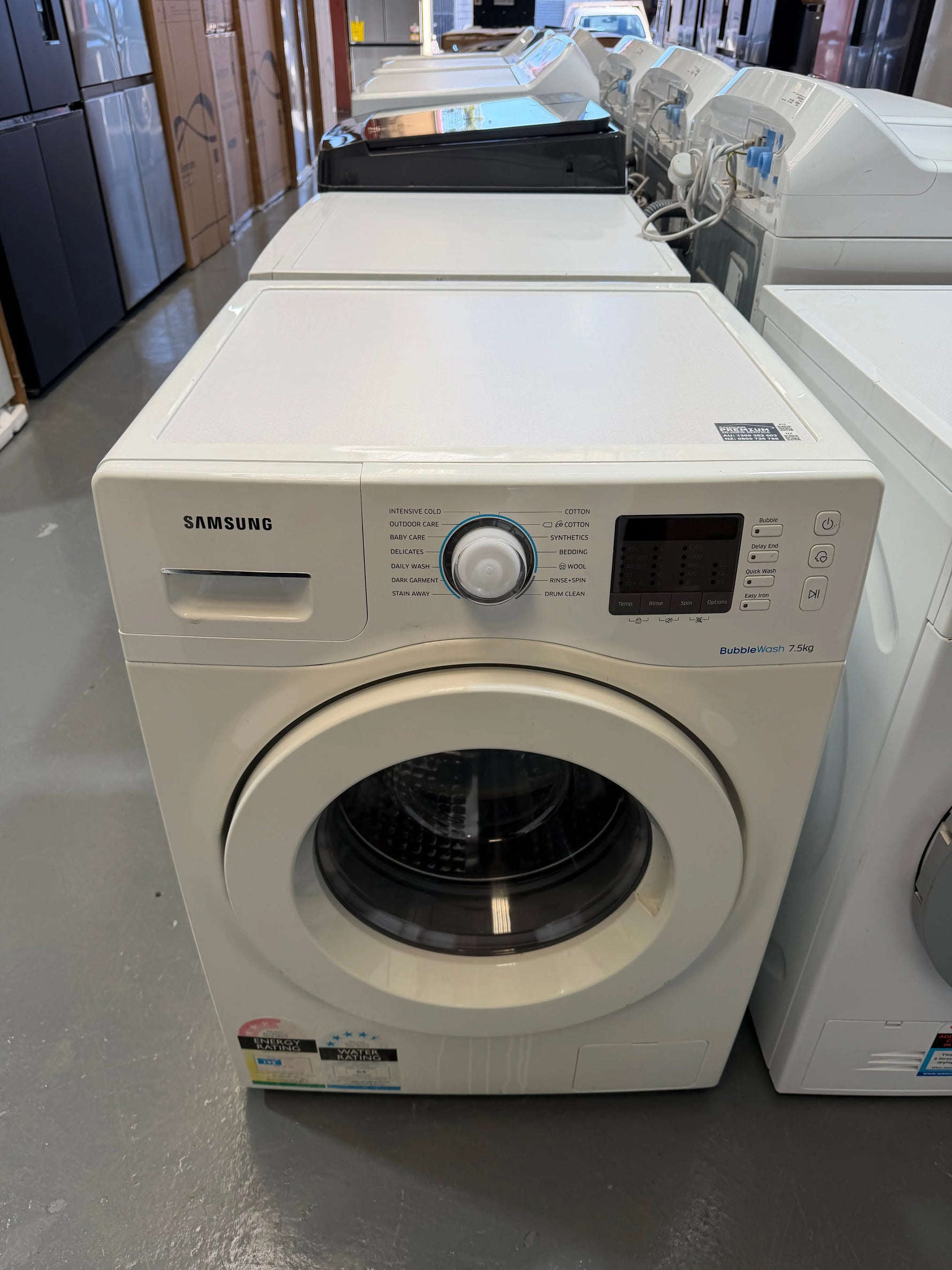 Refurbished Samsung 7.5 kg front loader washer