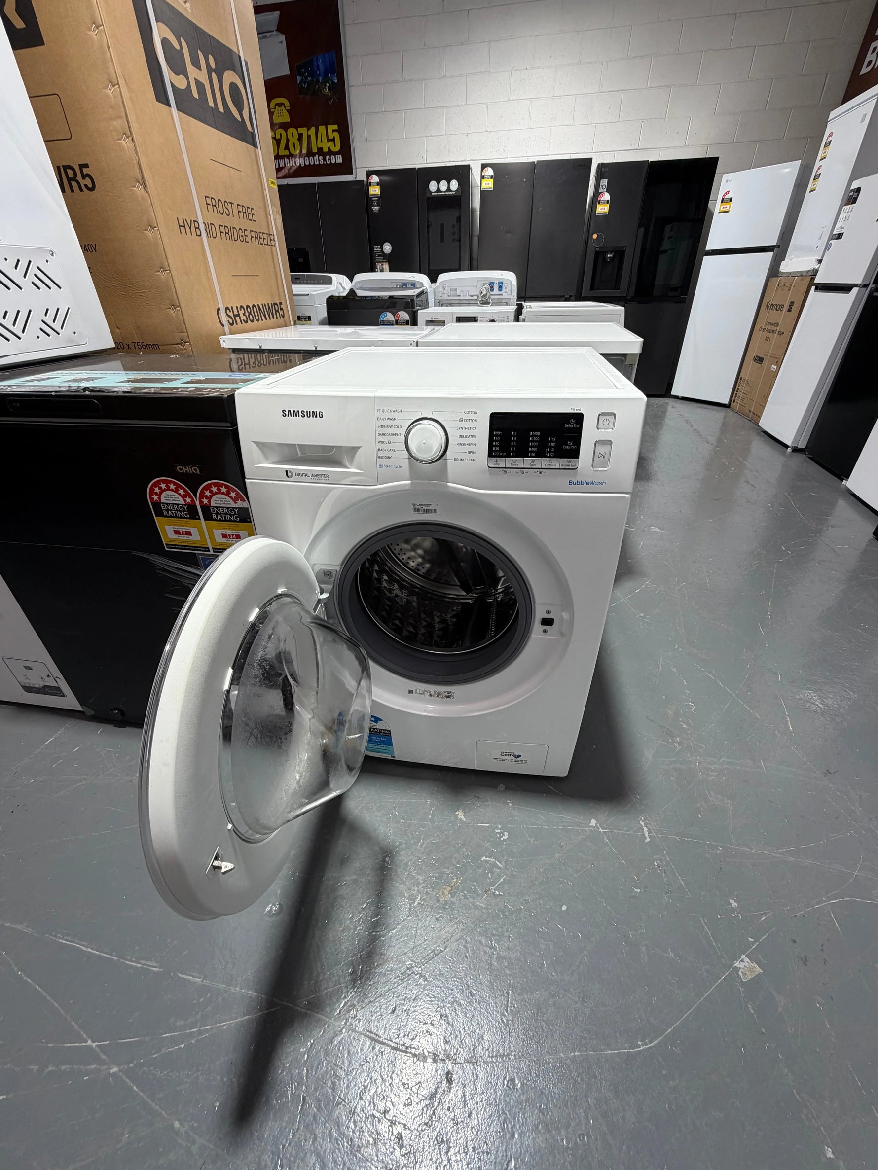 Refurbished Samsung 7.5 kg front loader washer