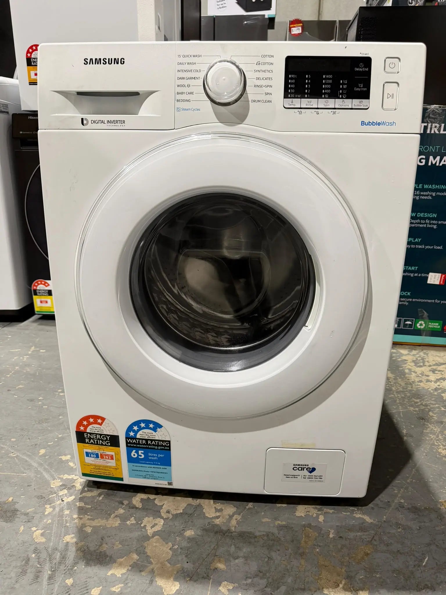 Refurbished Samsung 7.5kg Front Load Washing Machine | MELBOURNE