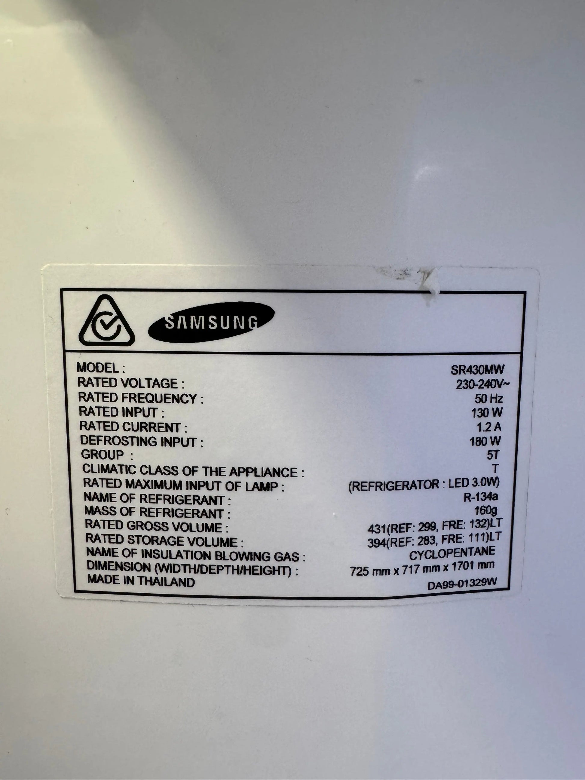 Refurbished Samsung fridge freezer 431 L | SYDNEY