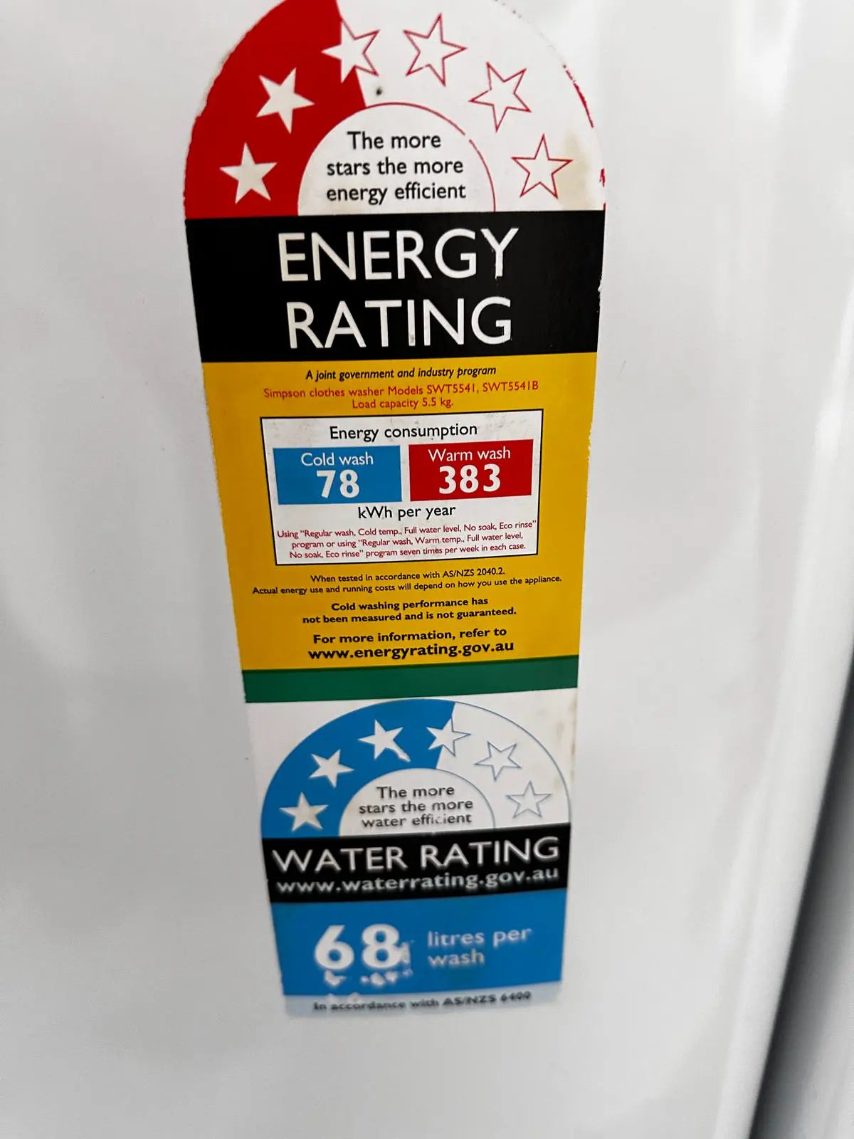 Refurbished Simpson 5.5kg Top Load Washer | ADELAIDE