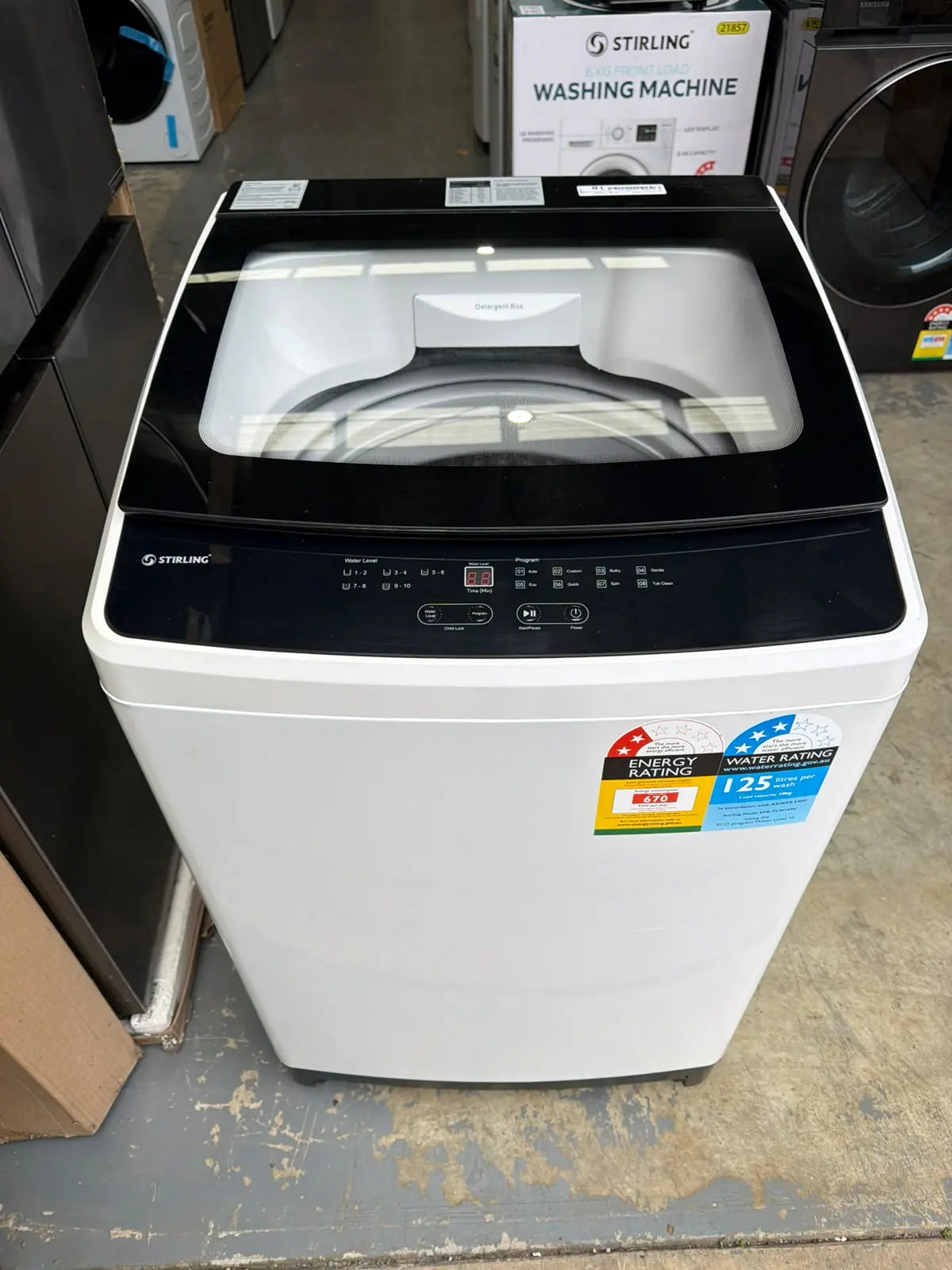 Refurbished Stirling 10kg Top Load Washing Machine | MELBOURNE