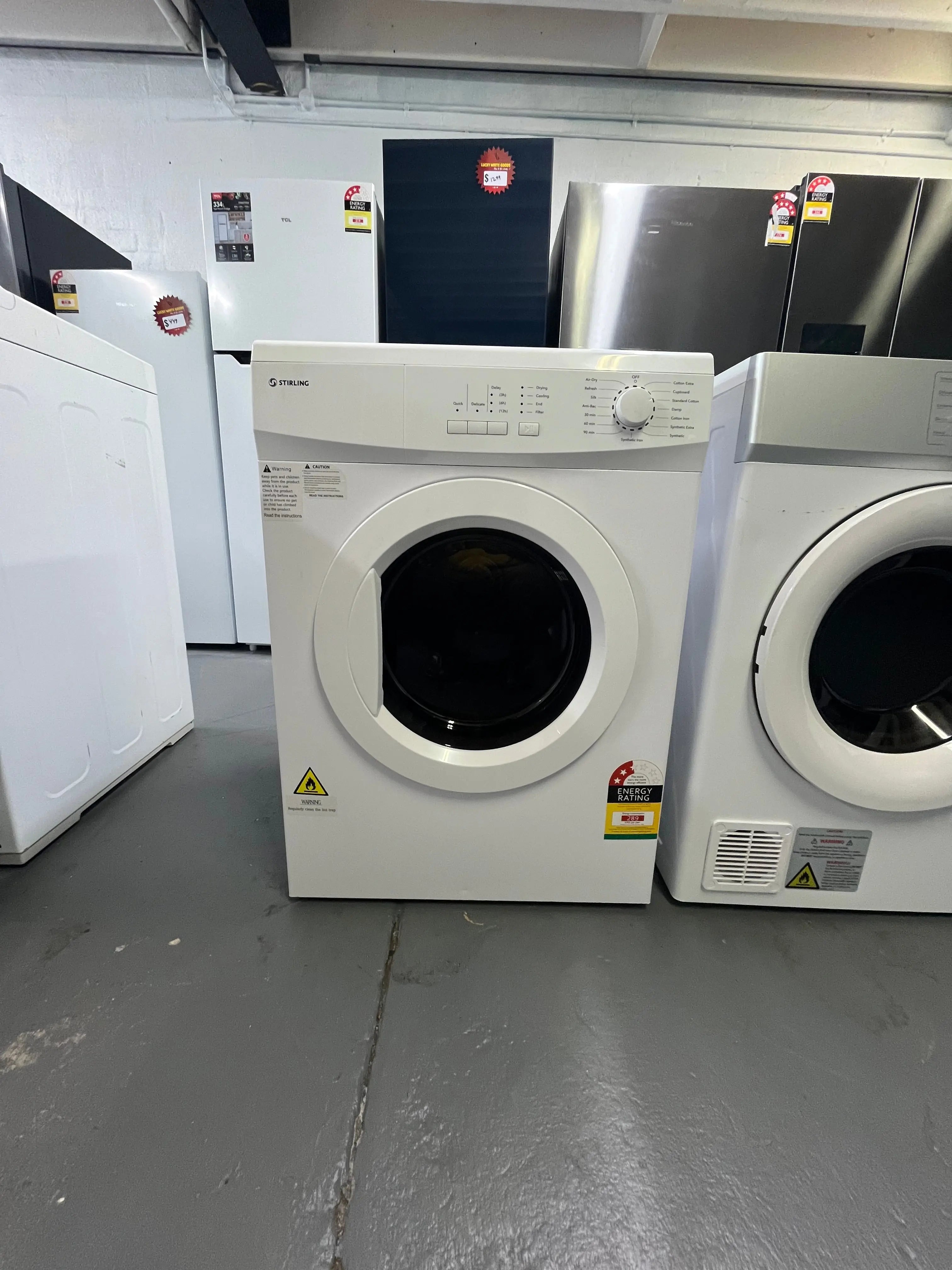 Refurbished Stirling 7.0kg Clothes Dryer STR-CD70W – Compact & Efficient Drying Solution | ALEXANDRIA