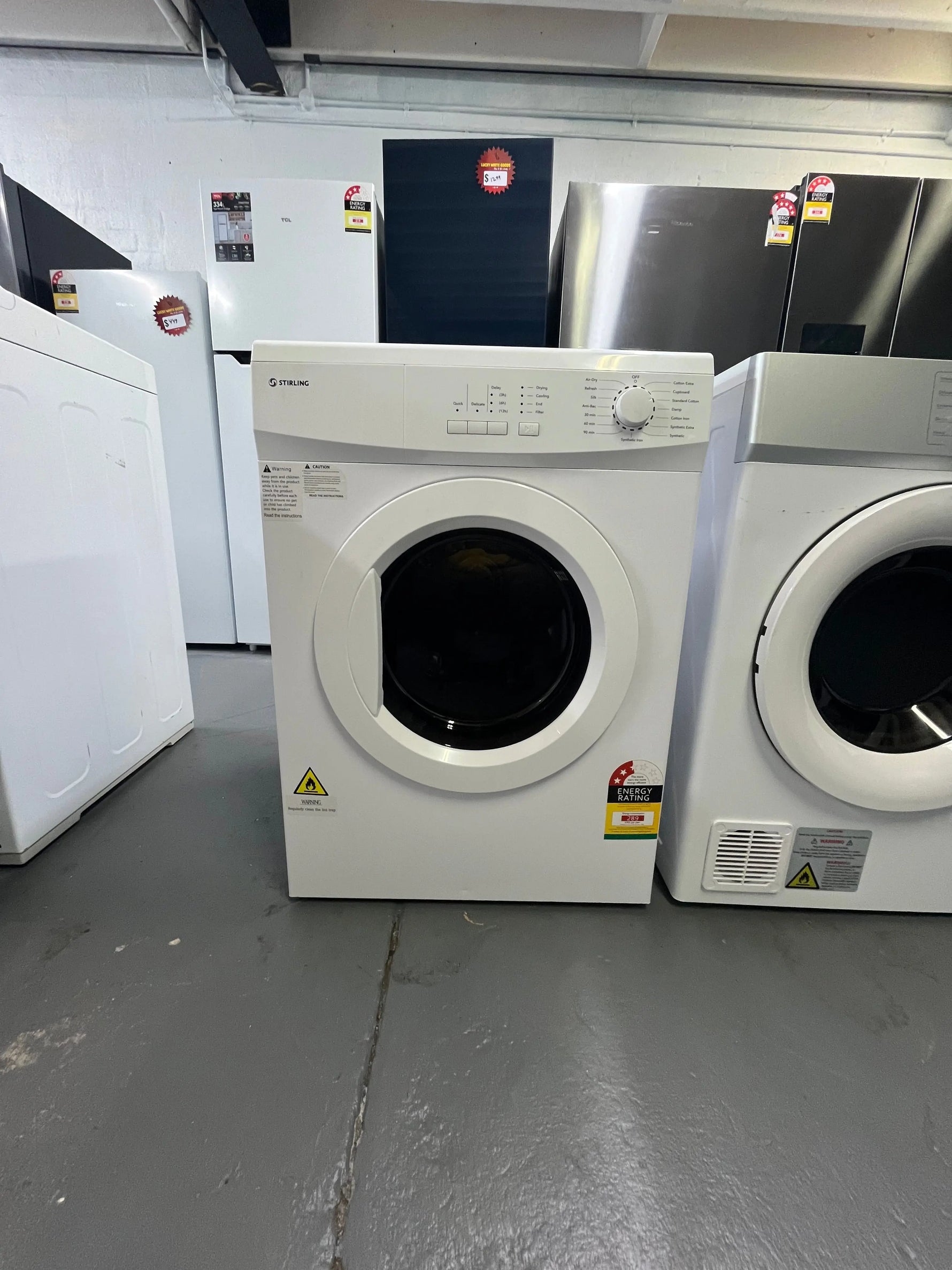 Refurbished Stirling 7.0kg Clothes Dryer STR-CD70W – Compact & Efficient Drying Solution | ALEXANDRIA