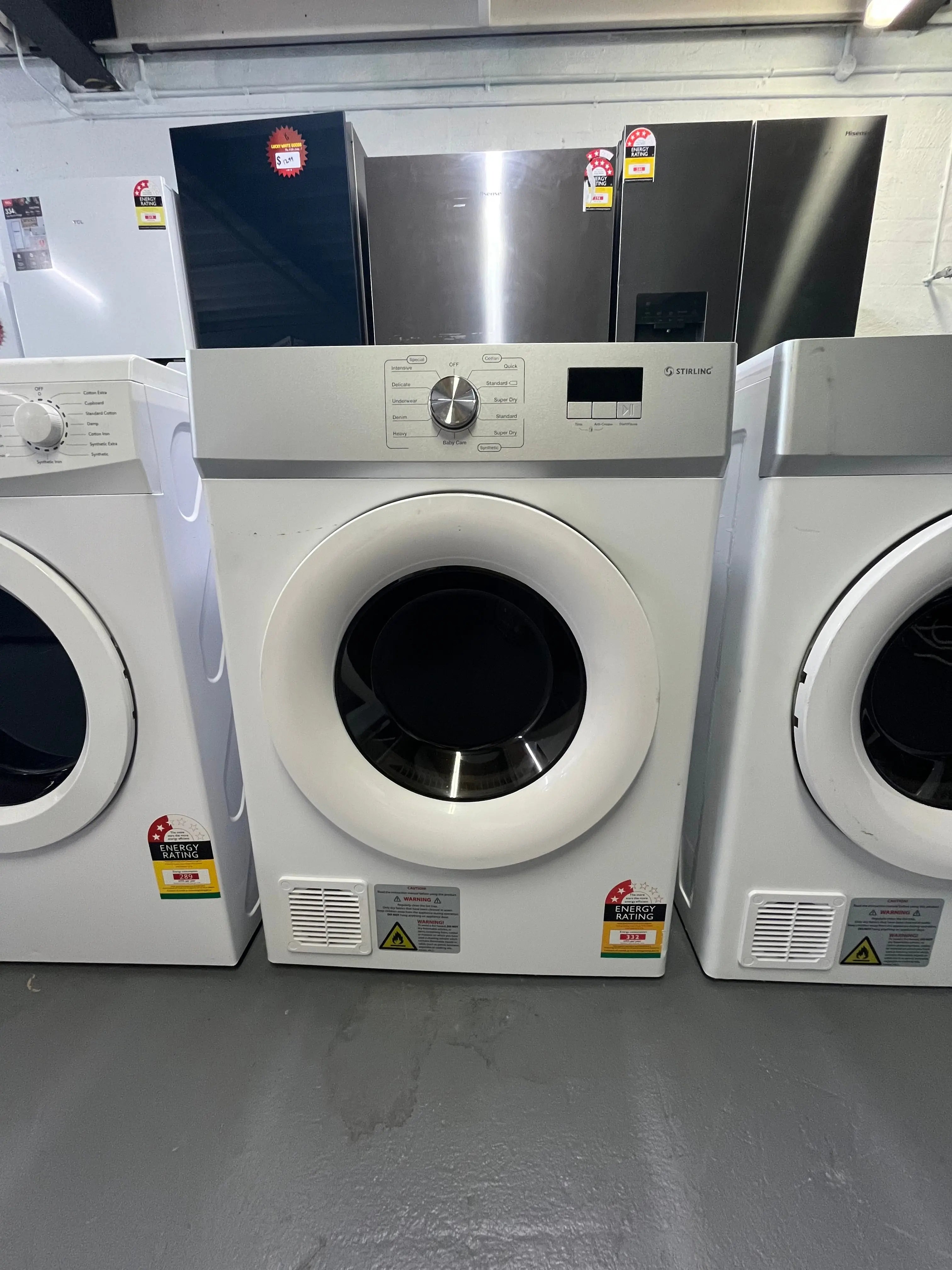 Refurbished Stirling 8.0kg Vented Clothes Dryer STR-VD8W – Powerful & Family-Sized Drying | ALEXANDRIA
