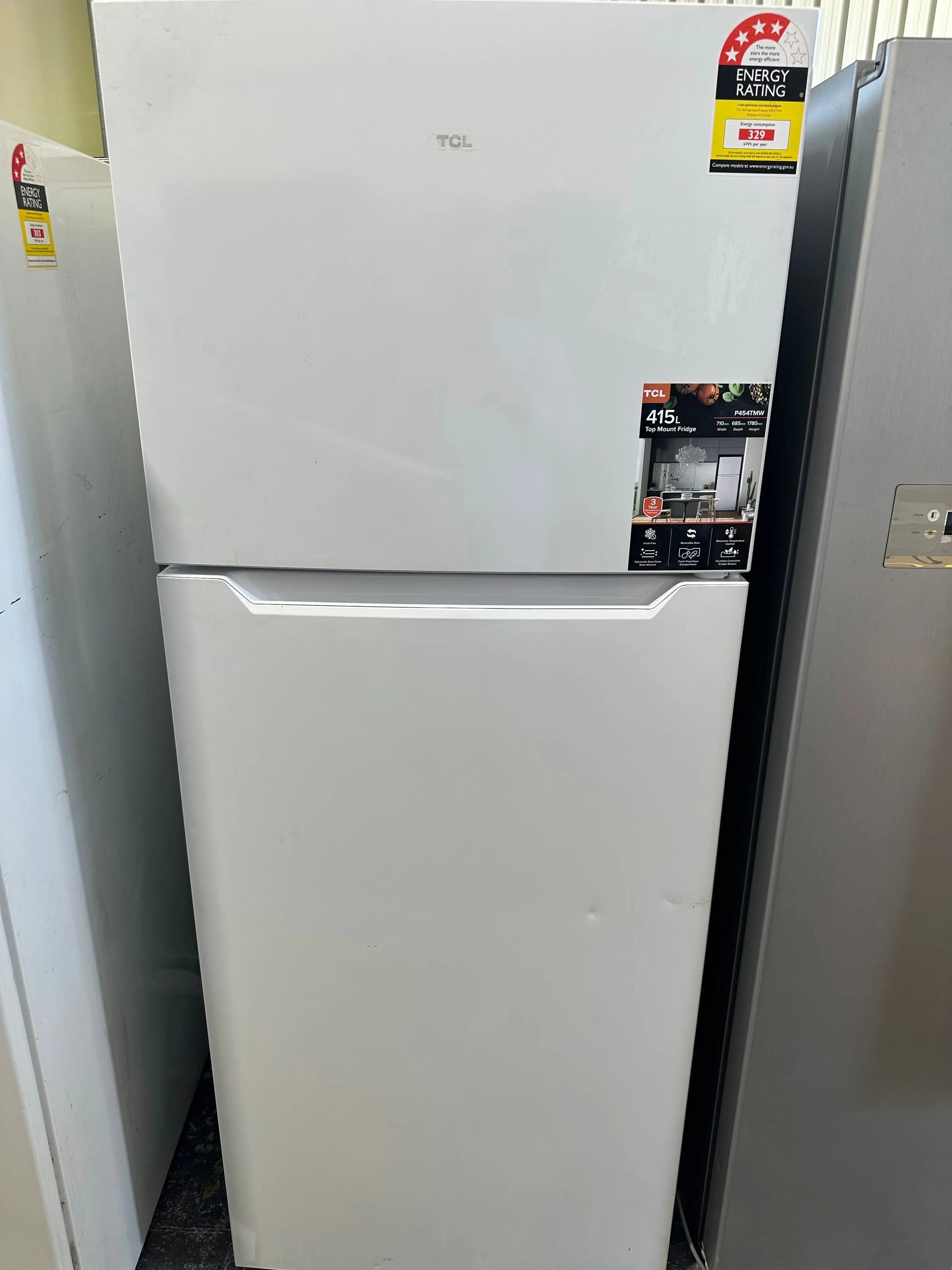 Refurbished TCL 415 litres fridge freezer | BRISBANE