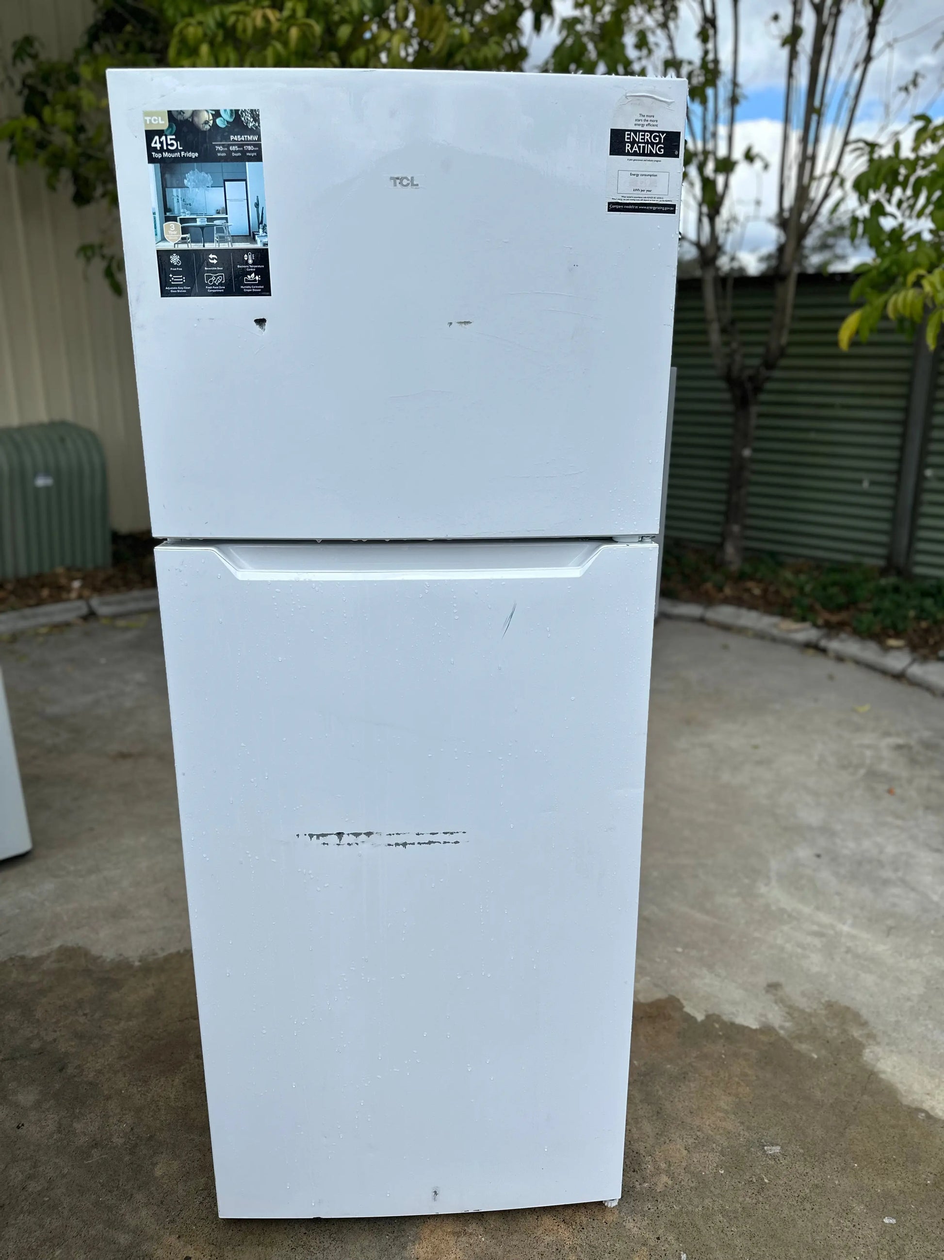 Refurbished TCL 415 litres fridge freezer | BRISBANE