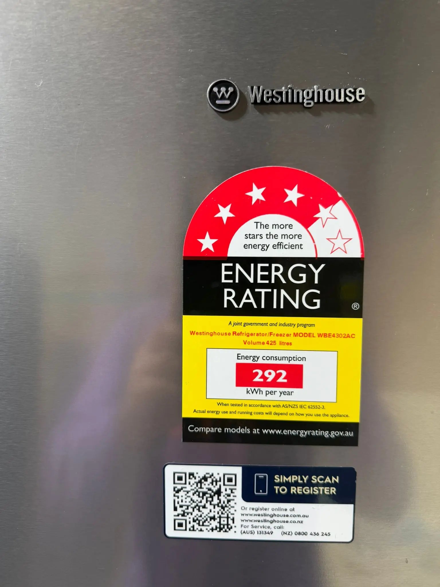 Refurbished Westinghouse 425L Bottom Mount Refrigerator | RESERVOIR