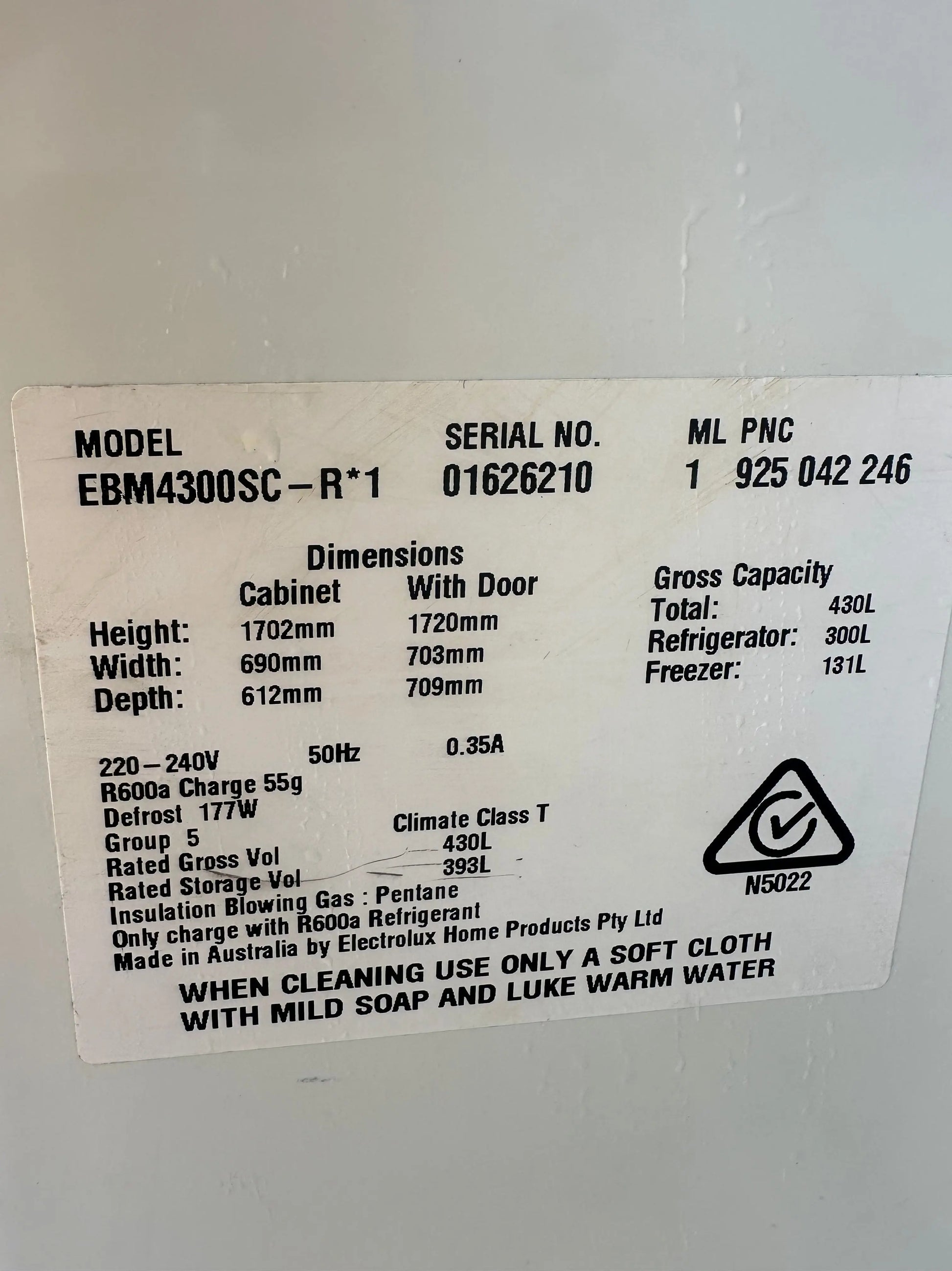 Refurbished Westinghouse 430 Litres Fridge Freezer | BRISBANE