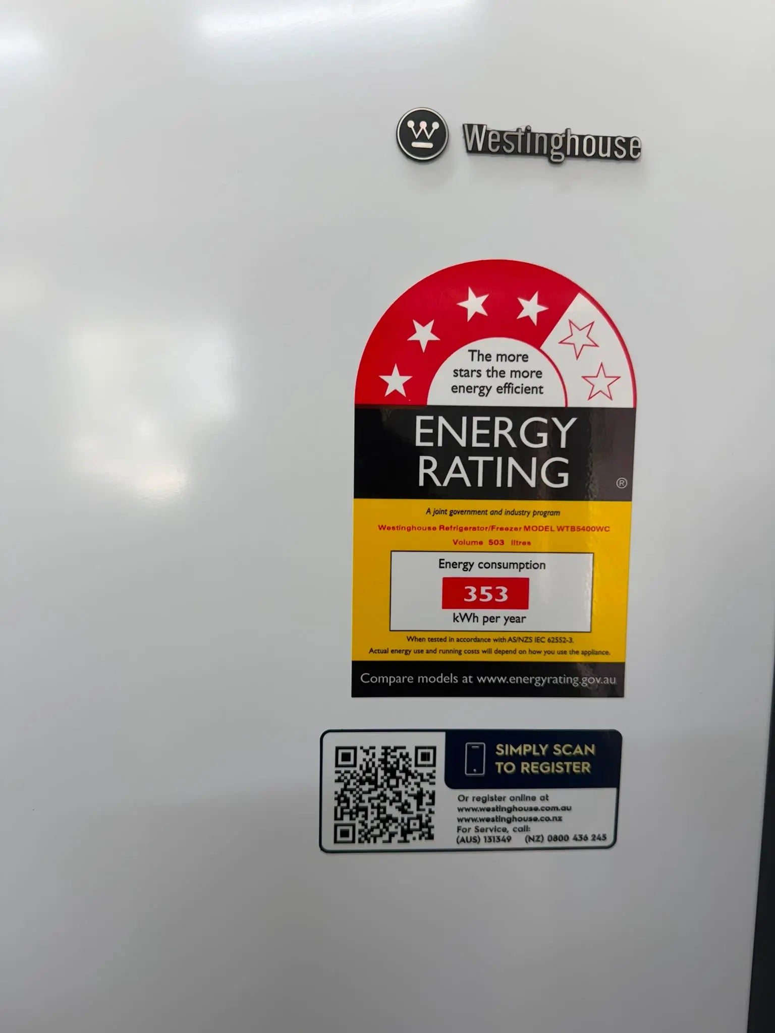 Refurbished Westinghouse 503L Top Mount Fridge Freezer | RESERVOIR