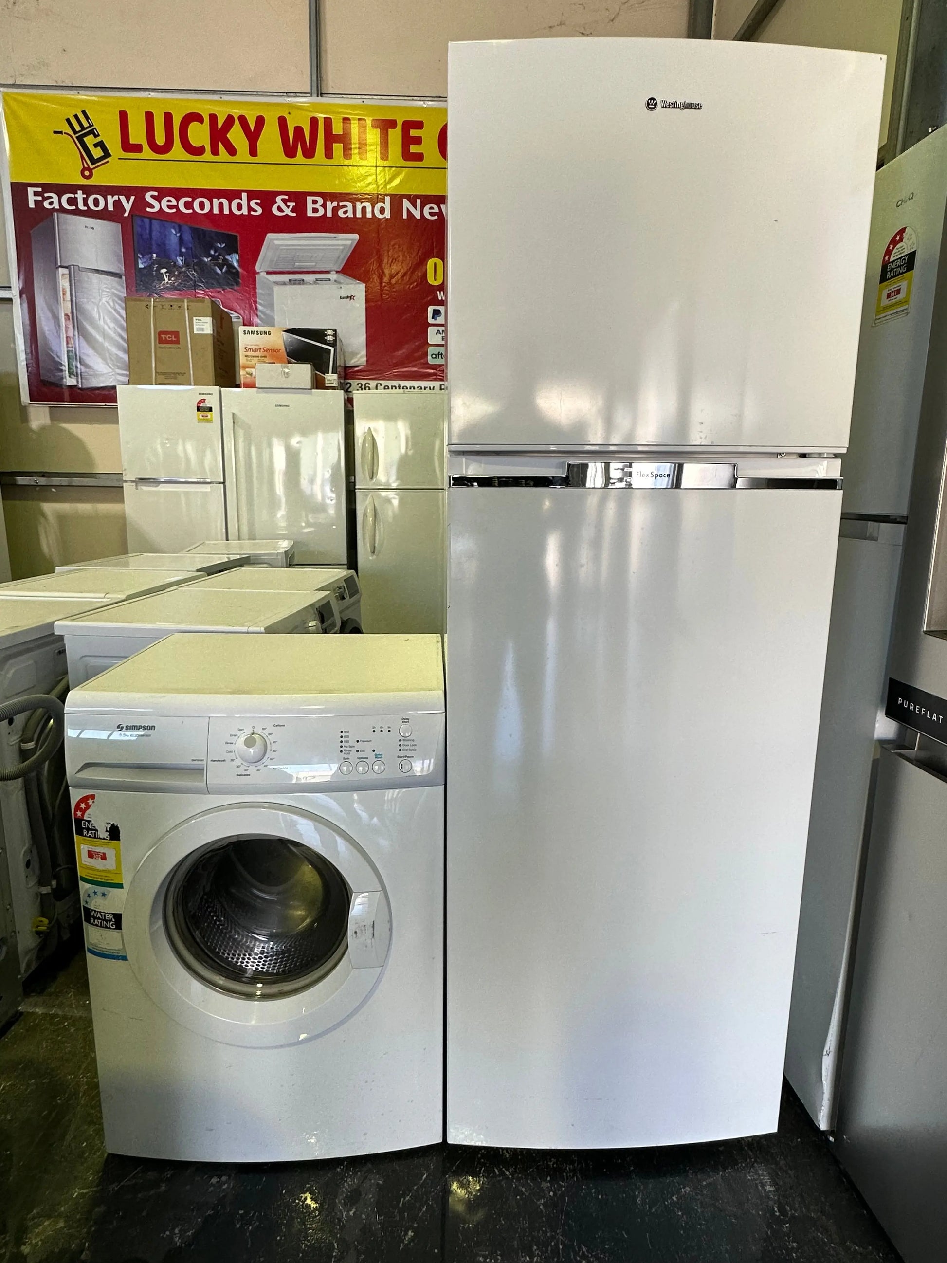 Refurbished Westinghouse Fridge & Simpson Washer | BRISBANE