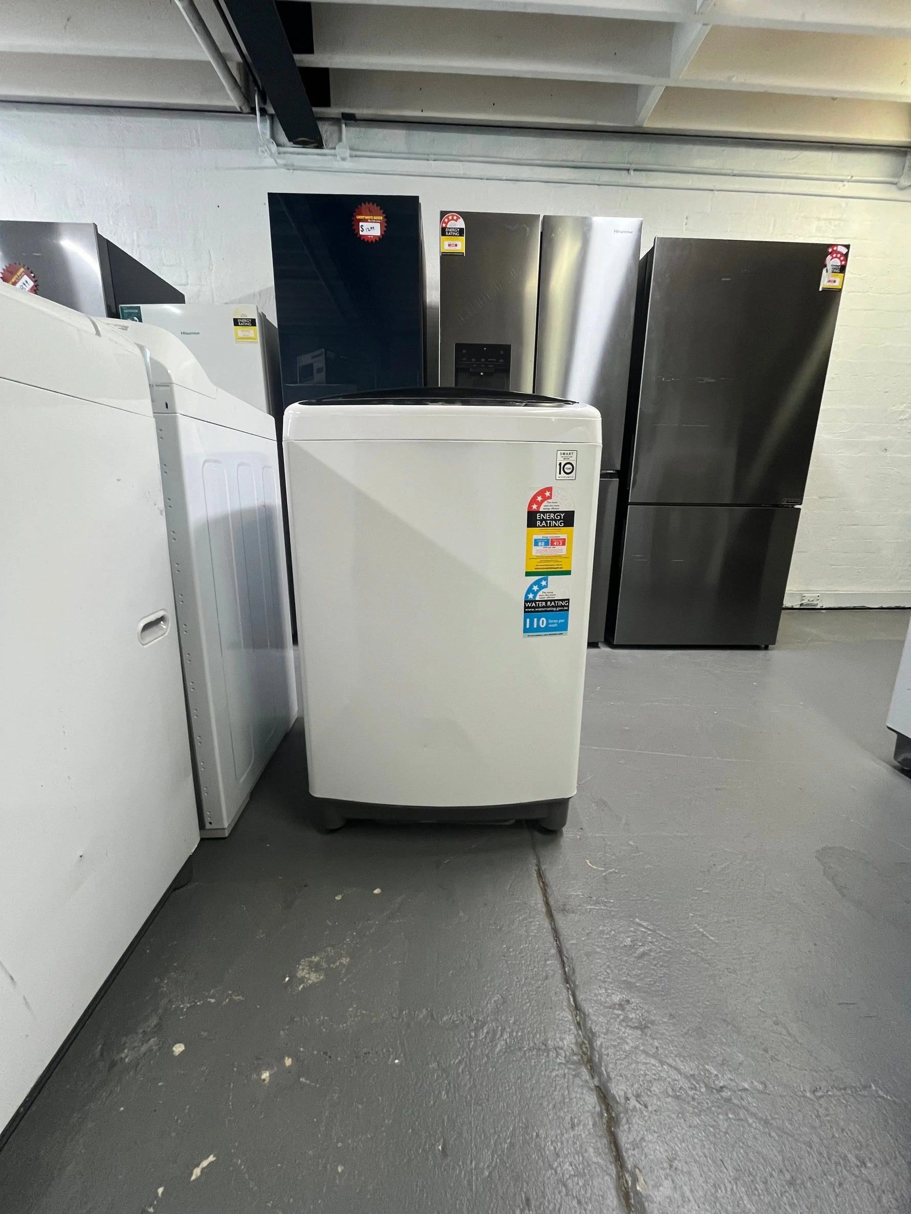 Refurbished Westinghouse WTB4604SB 460L Top Mount Fridge + LG WTG7520 7.5kg Top Load Washing Machine Combo | ALEXANDRIA