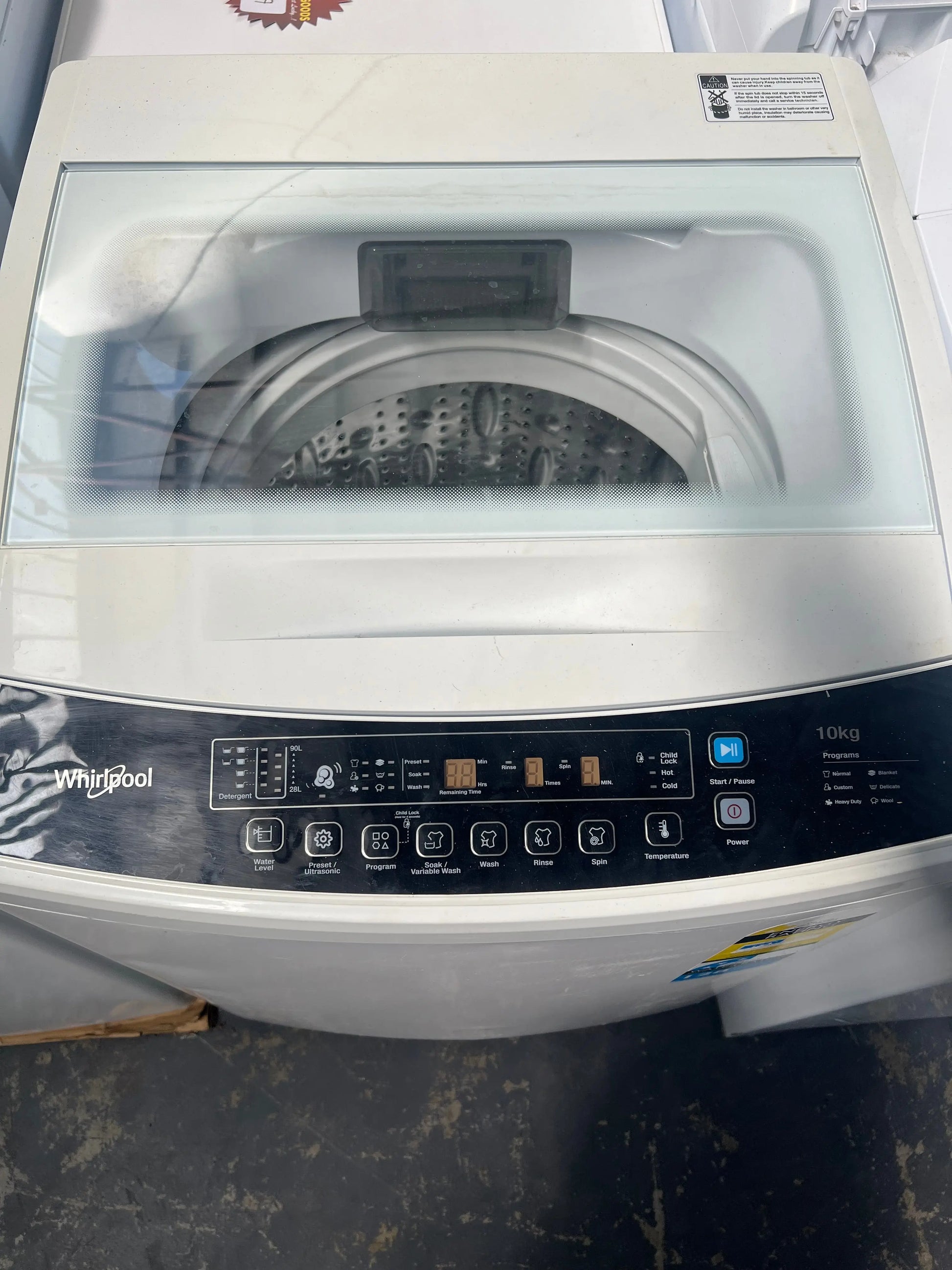 Refurbished Whirlpool 10 kgs Washing machine | ADELAIDE