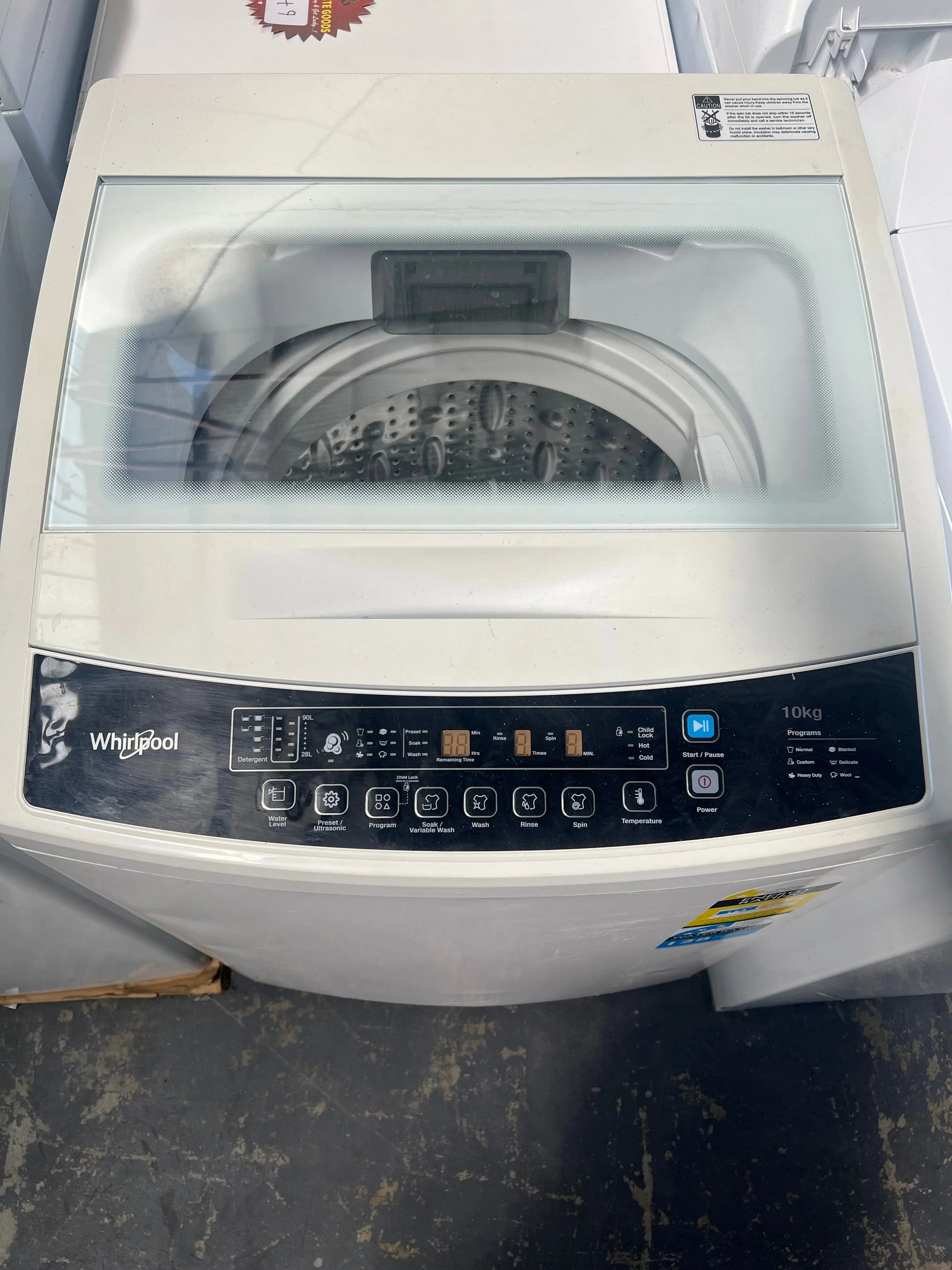 Refurbished Whirlpool 10 kgs Washing machine | ADELAIDE