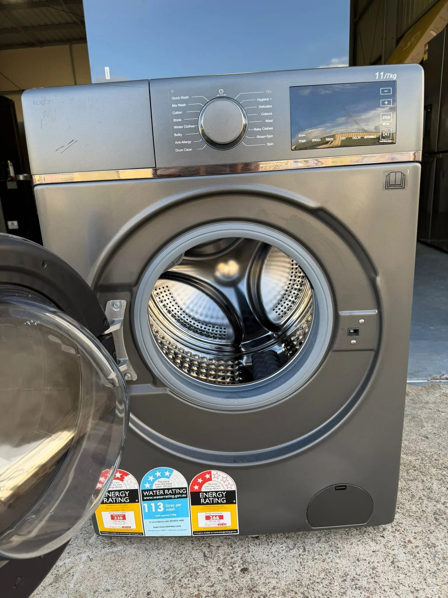 Refurbished – Kogan KAWWASIID7B 11KG Clothes Washer (Washer Only) | BRISBANE