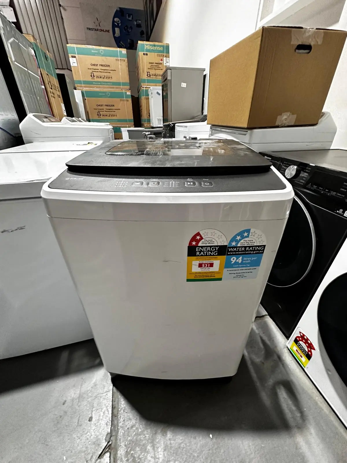 Refurbished – Stirling TLW7W 7KG Top Load Washing Machine | ADELAIDE