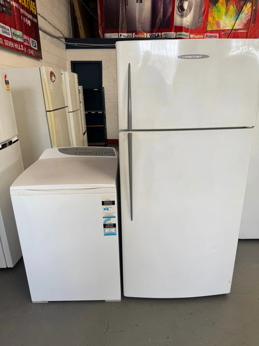 Refurbished combo Fisher and paykel 519 ltr fridge & Fisher and paykel 8 kg top loader washer | SYDNEY