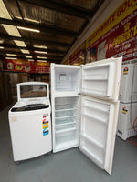 Refurbished combo Haier 260 ltr Top mount fridge freezer & Lg 7 kg Top loader washer