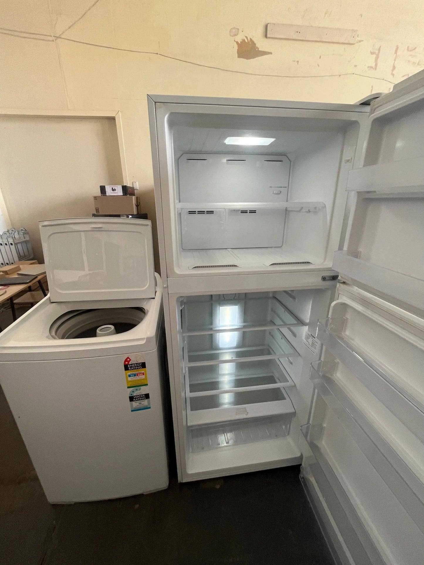 Refurbished combo Haier freezer refrigerator 422L and Fisher & Paykel 8 kg washer top loader | ADELAIDE