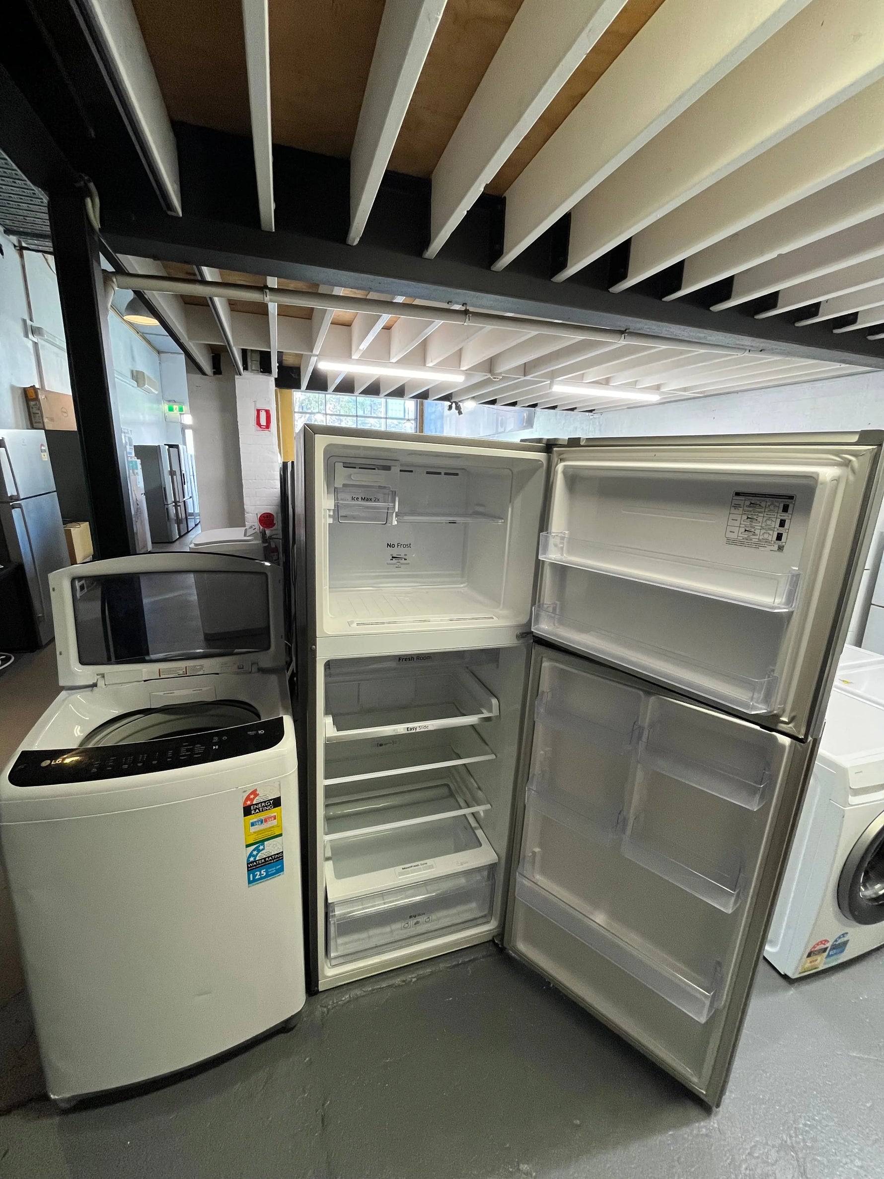 Refurbished combo Samsung 469 ltr top mount fridge freezer & Lg 8.5 kg top loader washer | ALEXANDRIA