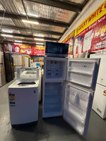 Refurbished combo Sharp  220 Ltr Top mount fridge freezer & Lg 5.5 kg Top loader washer with Panasonic 27 litre microwave