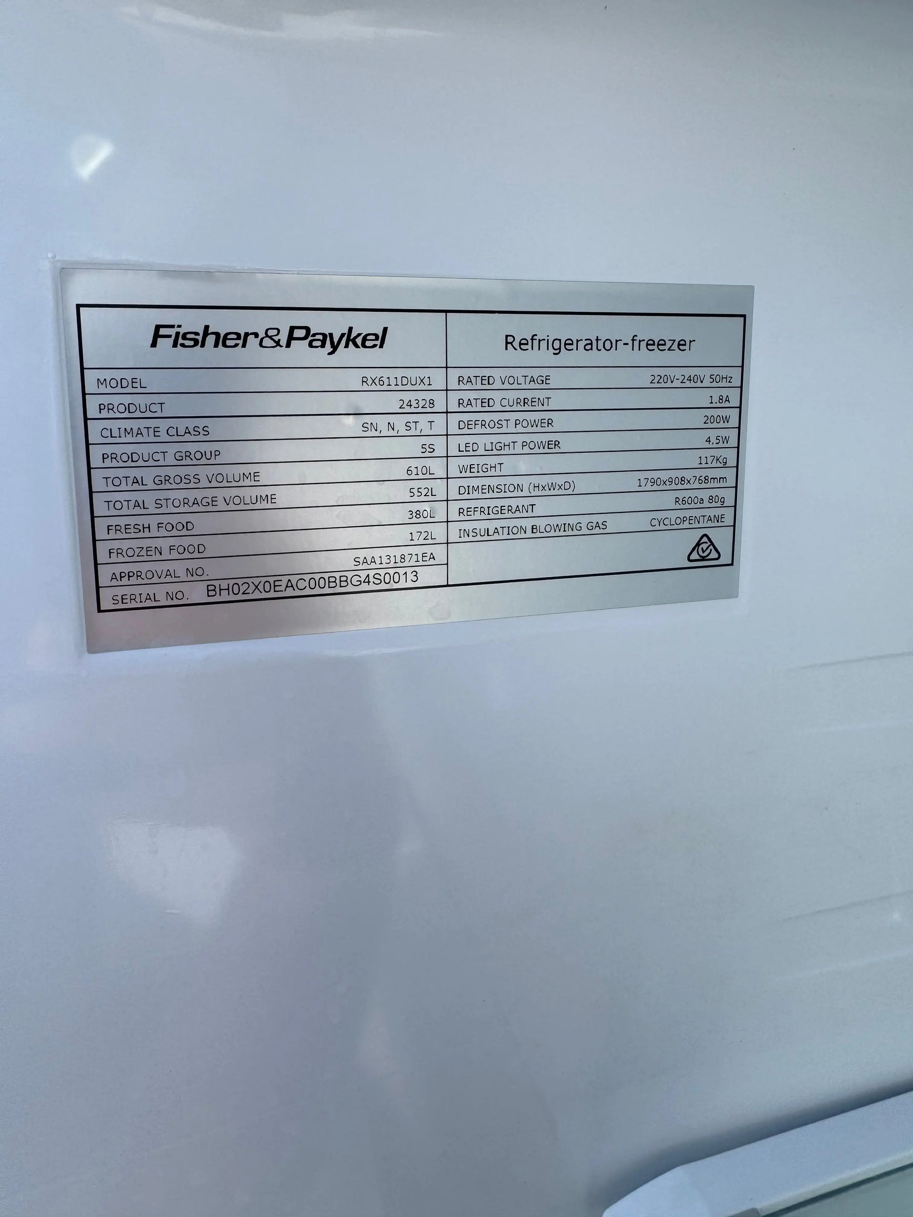 Refurbished fisher and Paykel 610 litres fridge freezer | PERTH